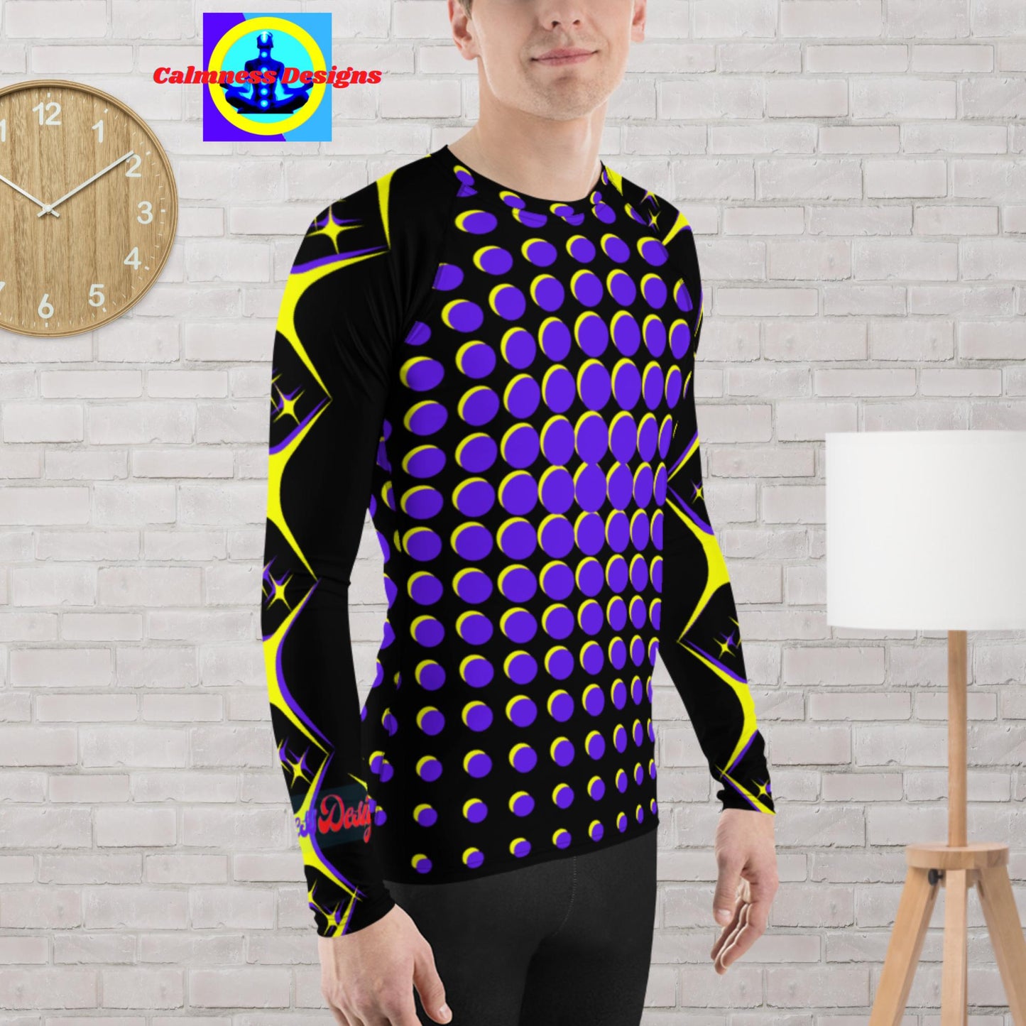 Diamond Stars Designer, Men's Rash Guard