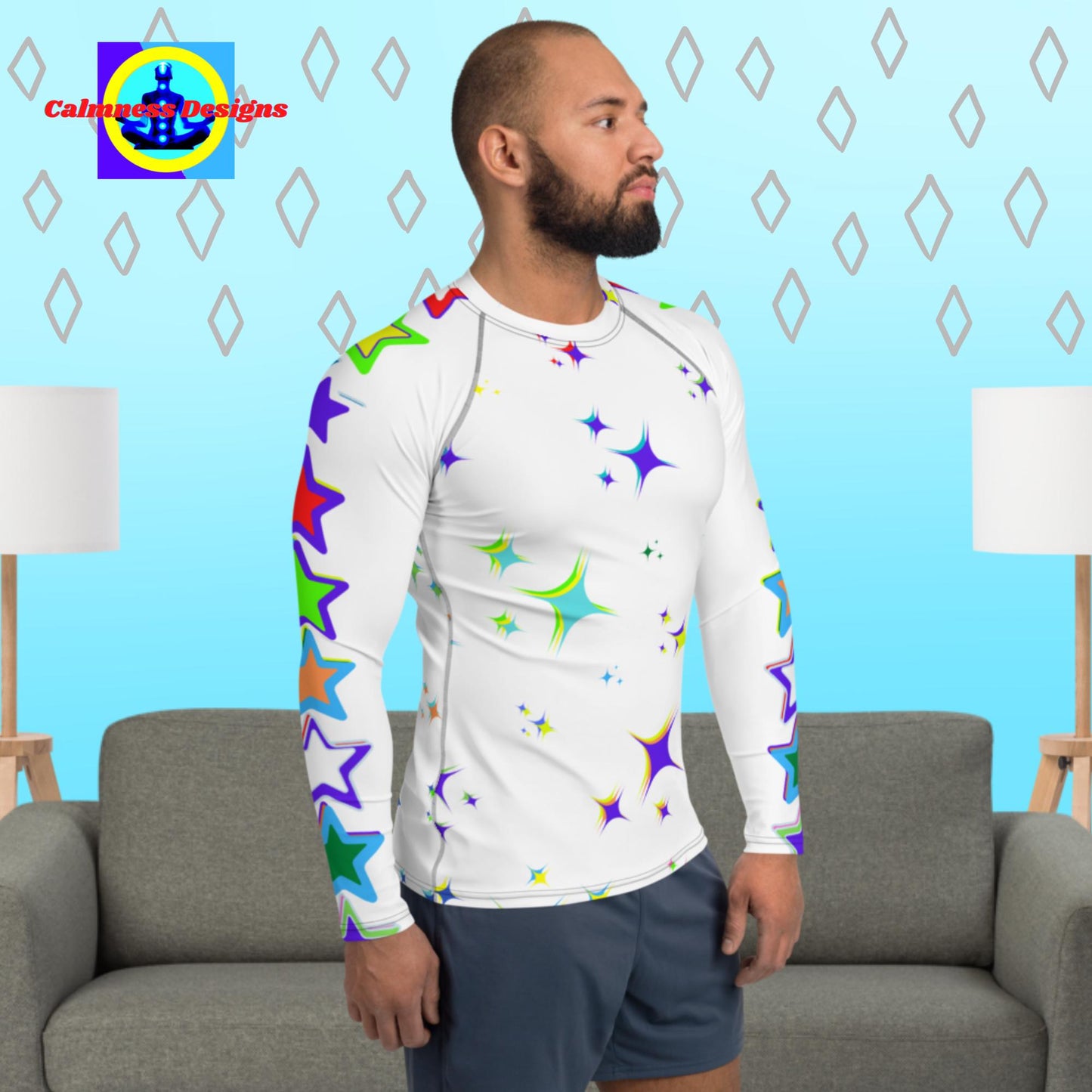 Twinkle Little Stars, Men's Rash Guard