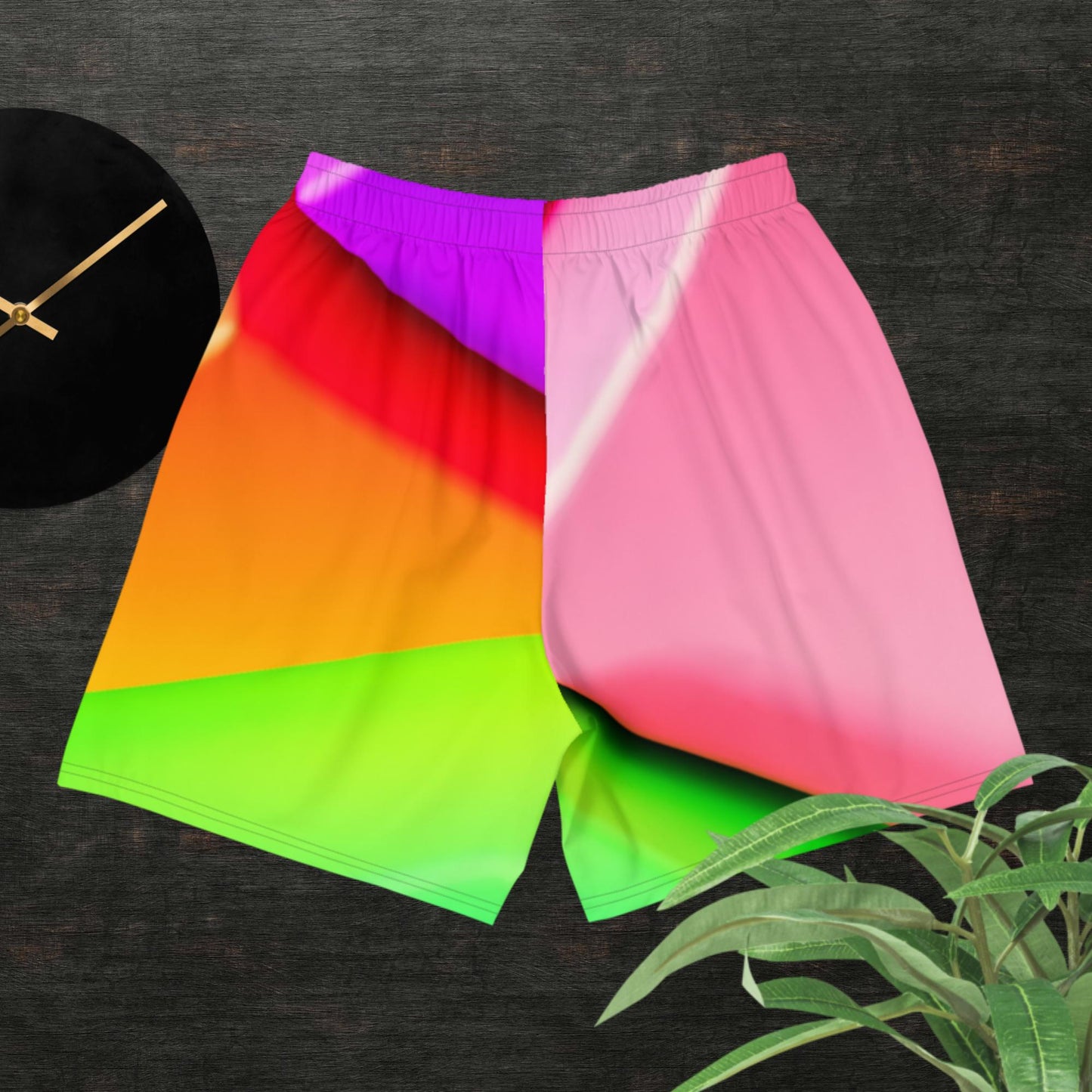 3D Smooth Gradient Pie Chart, Men's Recycled Athletic Shorts