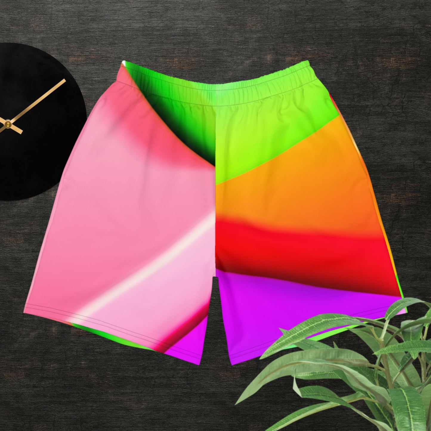 3D Smooth Gradient Pie Chart, Men's Recycled Athletic Shorts