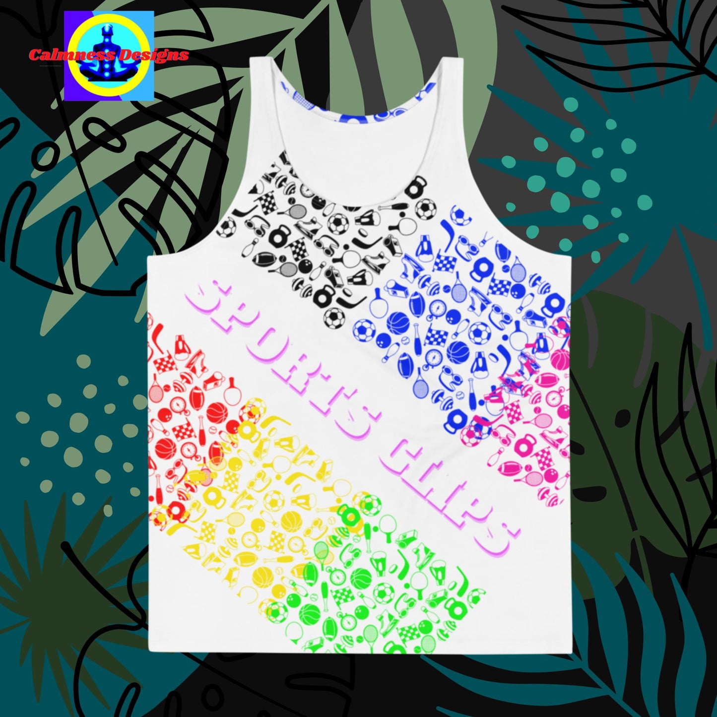 Sports Clips, Sports Balls, Unisex Tank Top