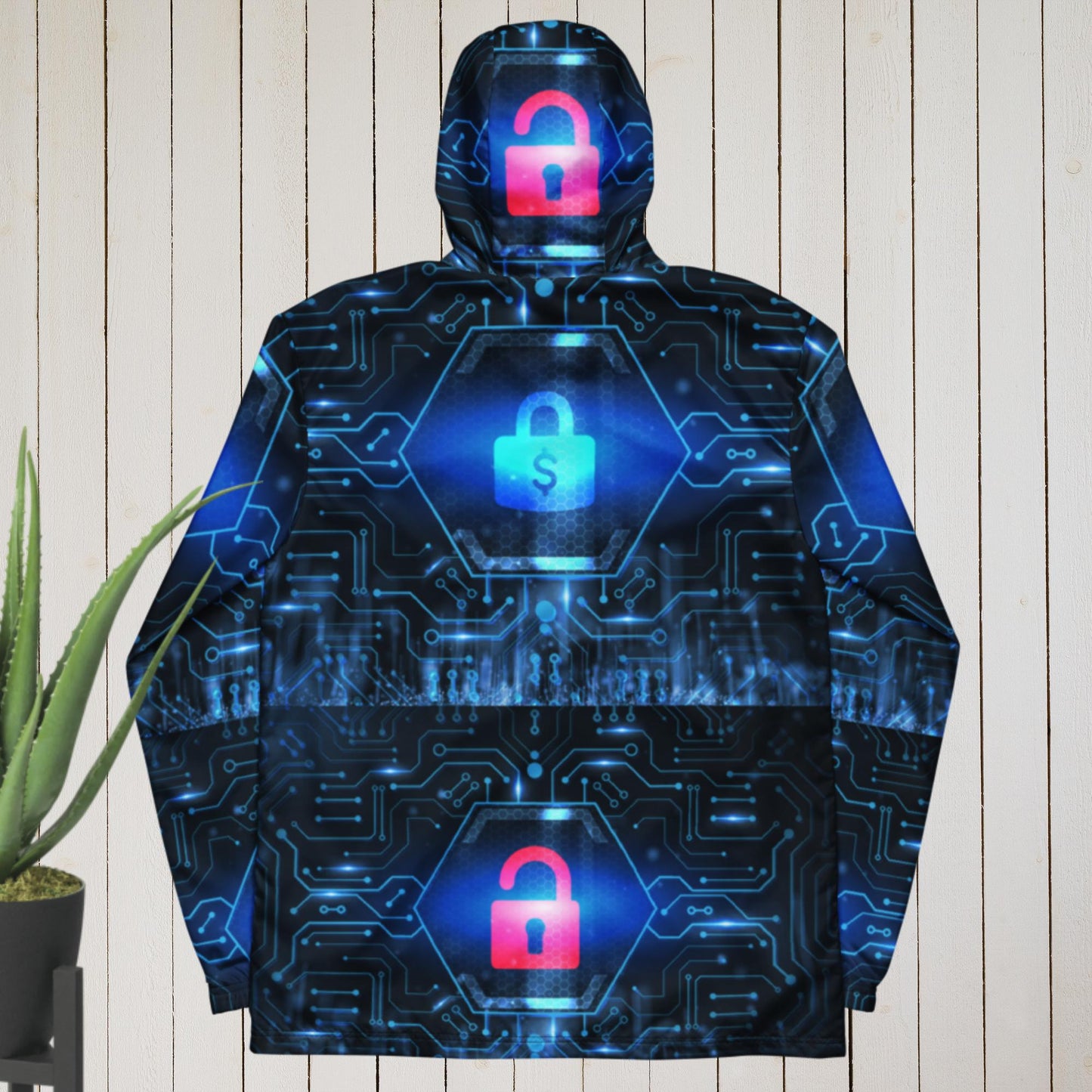 Cyber Security Data Protection Business Technology Privacy, Men’s windbreaker