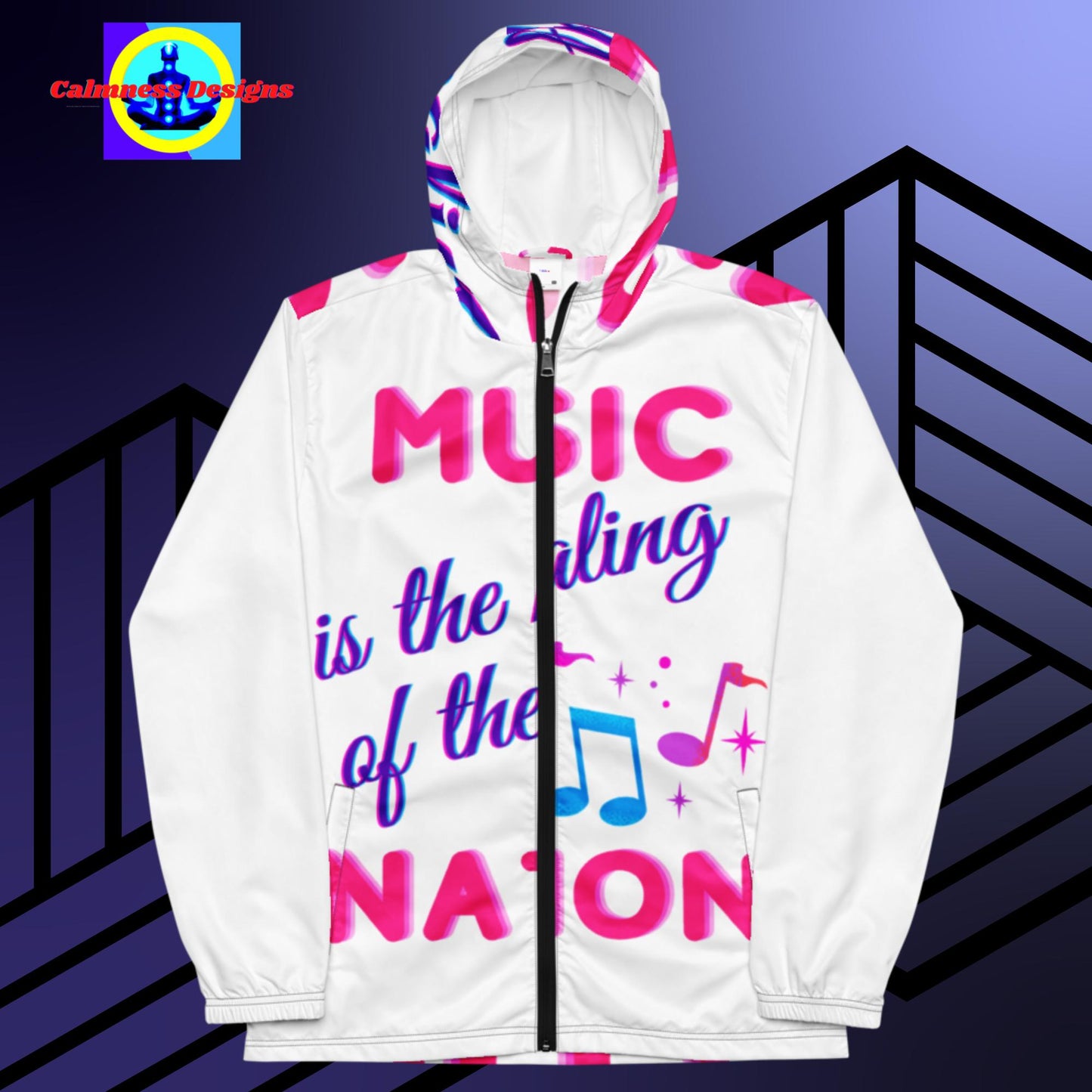MUSIC is the healing of the NATION, Men’s windbreaker