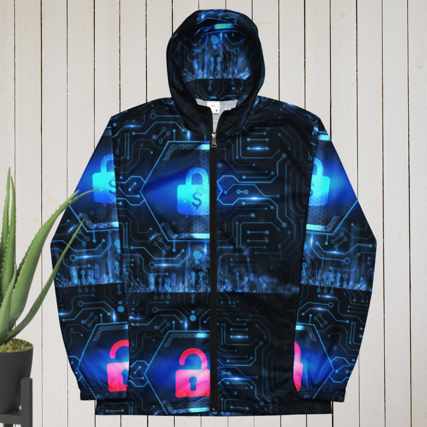 Cyber Security Data Protection Business Technology Privacy, Men’s windbreaker