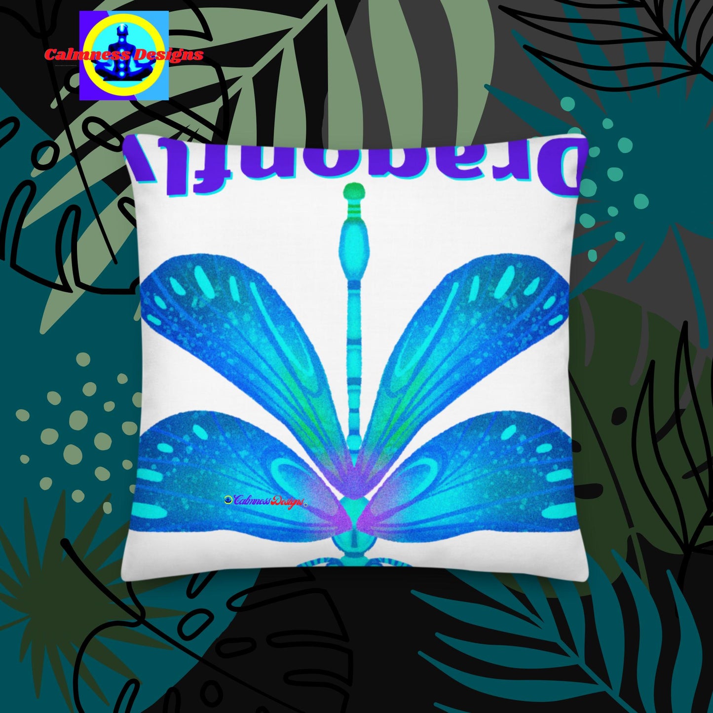 Dragonfly, Designer's Style, Premium Pillow