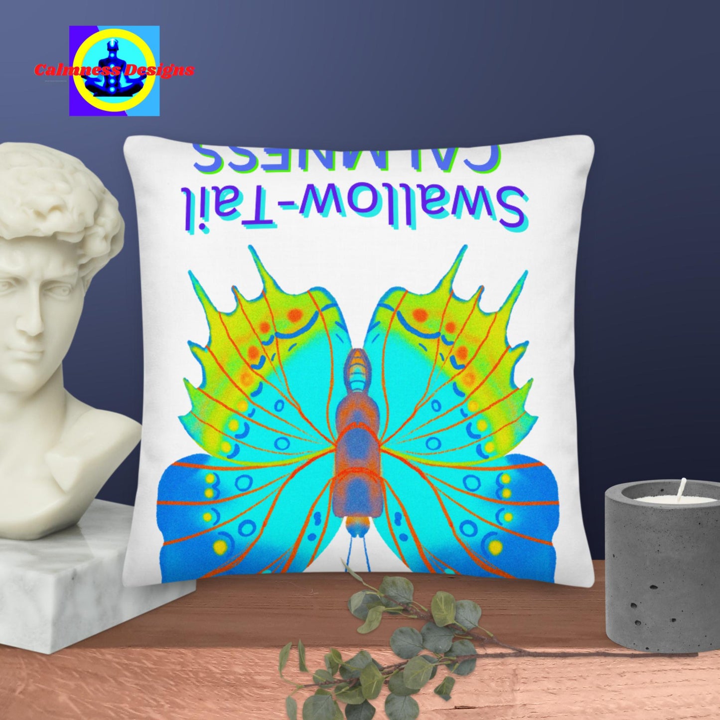 Swallow-Tail, CALMNESS Style, Premium Pillow