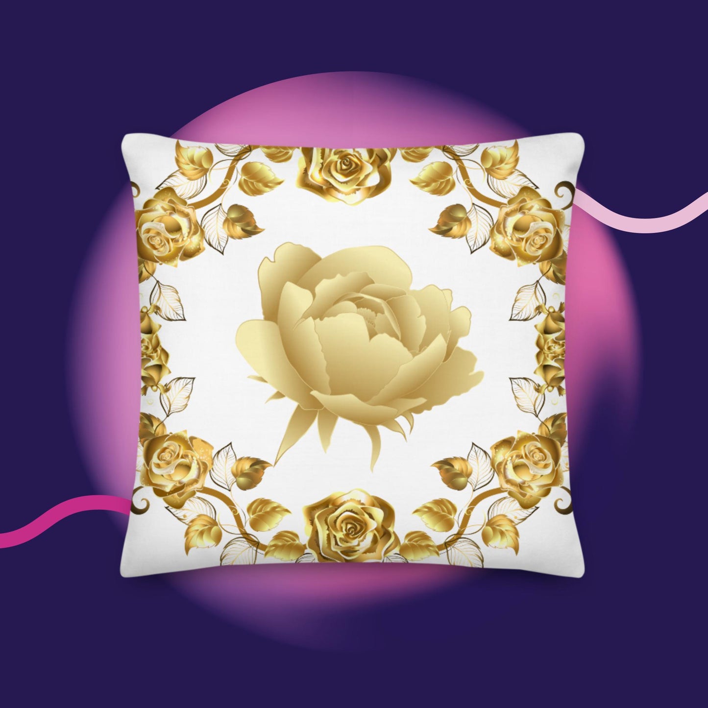 Rose Gold Designs, Premium Pillow