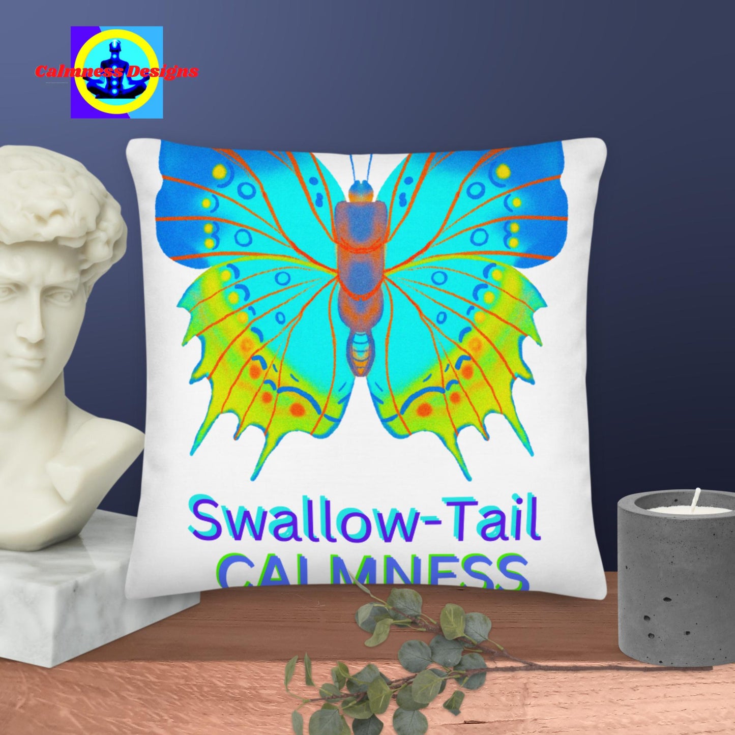 Swallow-Tail, CALMNESS Style, Premium Pillow