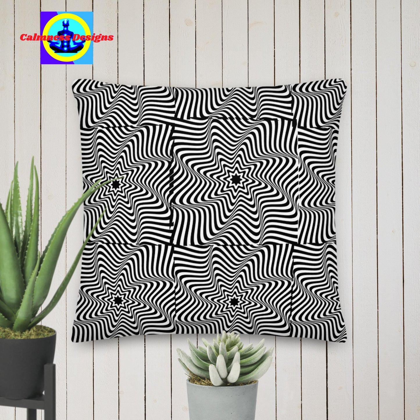 Spiral Flowing Designs, Calmness Designs, Styles, Premium Pillow