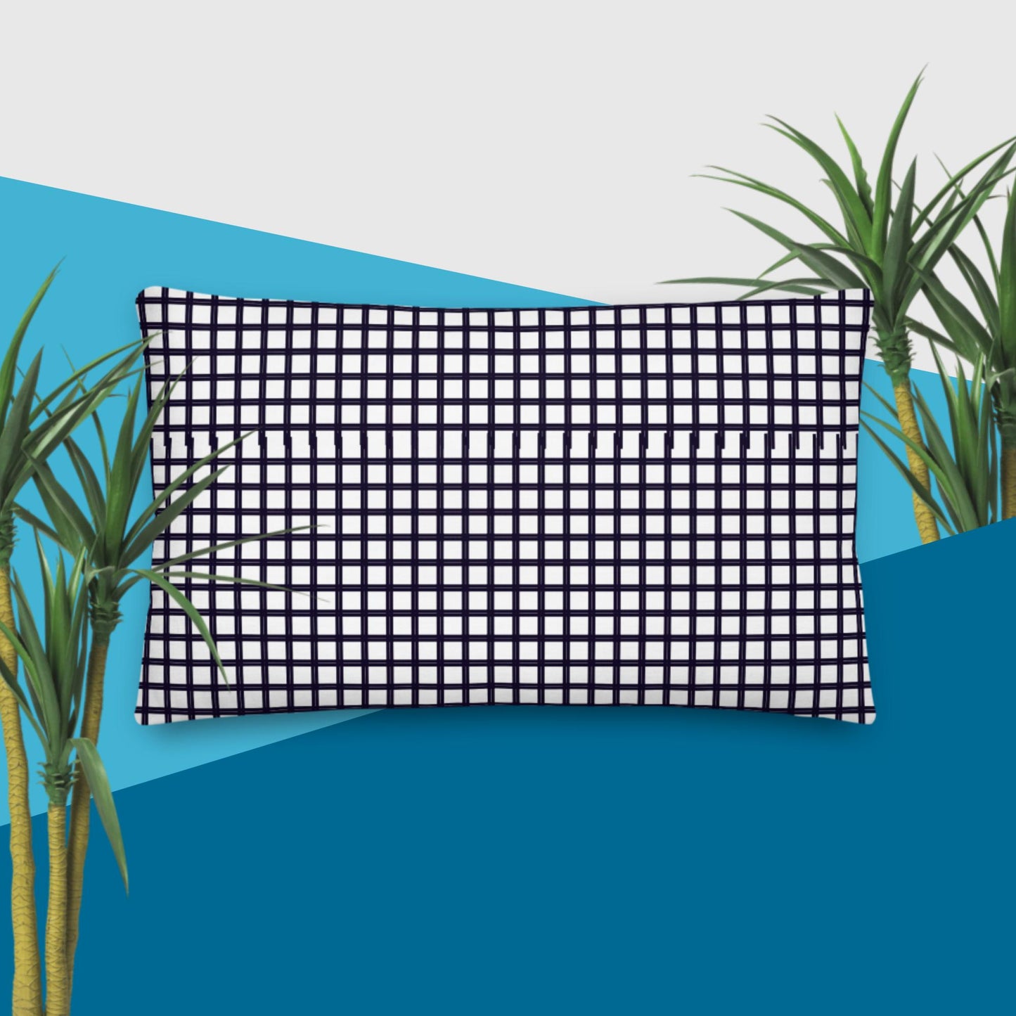 Grid Lines, Calmness Designs, Premium Pillow