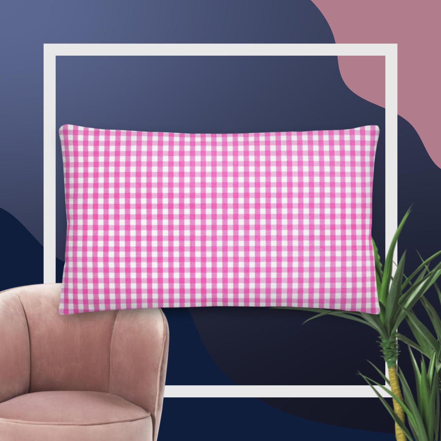 Calmness Designer Hearts, Roses, Premium Pillow