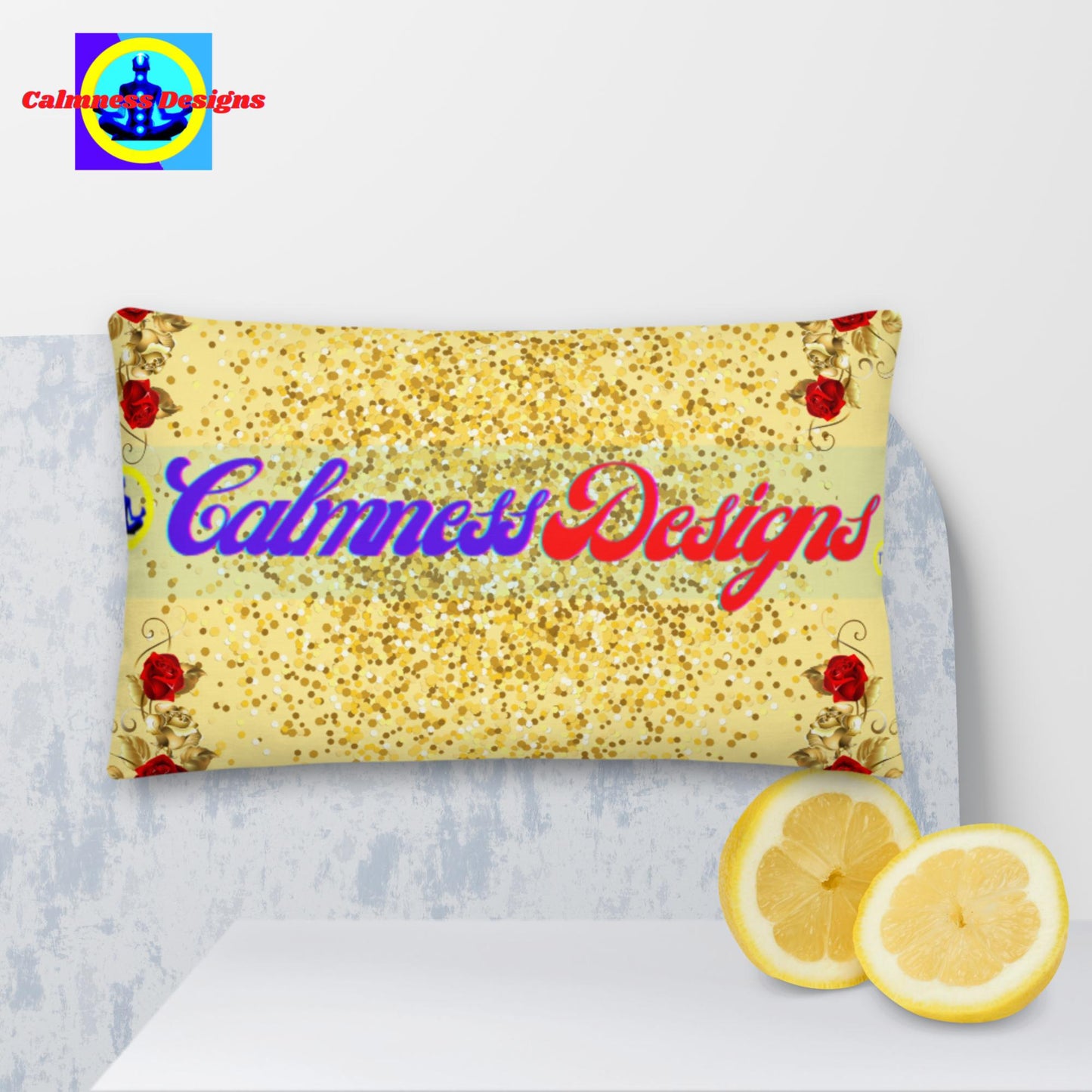 Gold-Dust, Red-Rose Gold, Premium Pillow