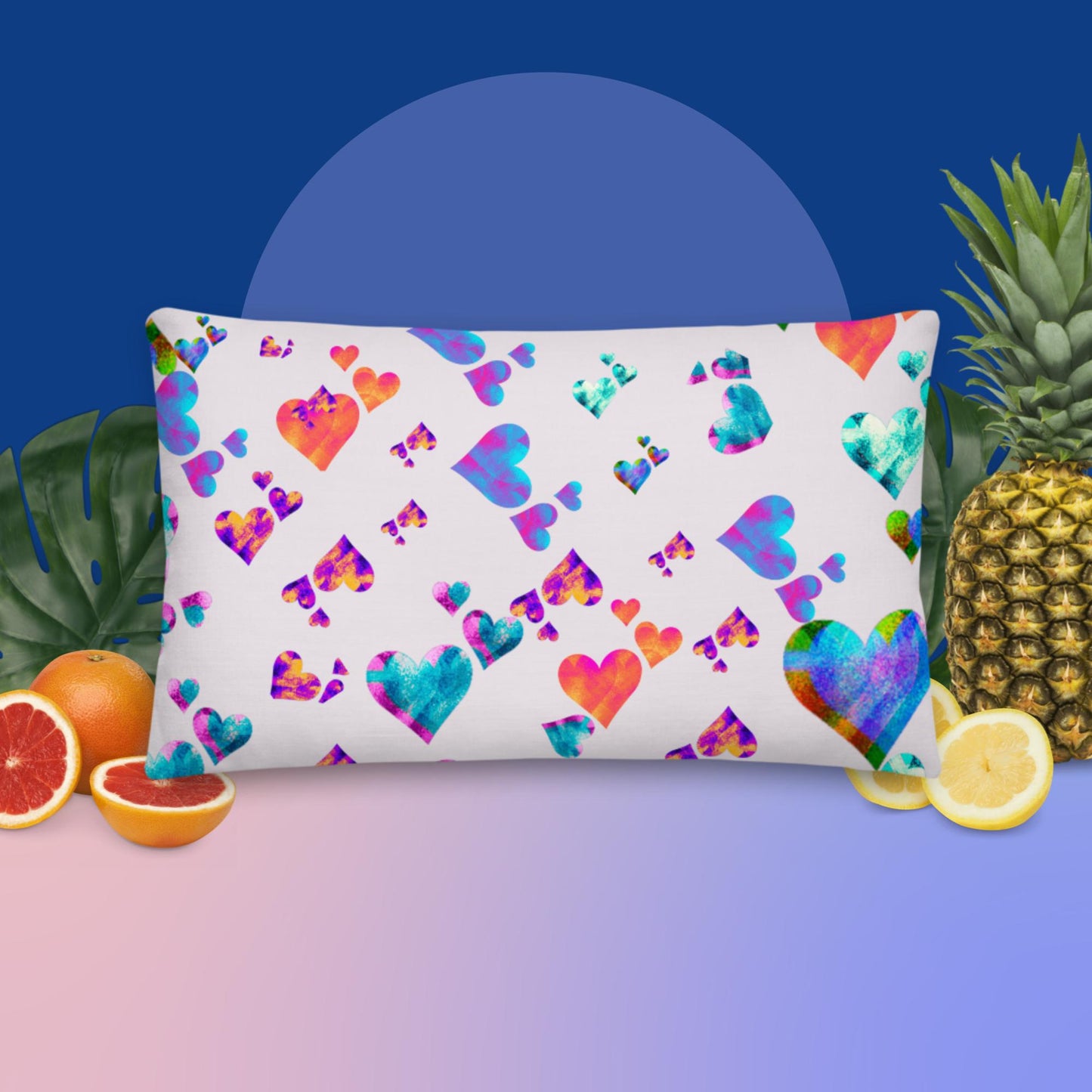 Static Hearts, Premium Pillow