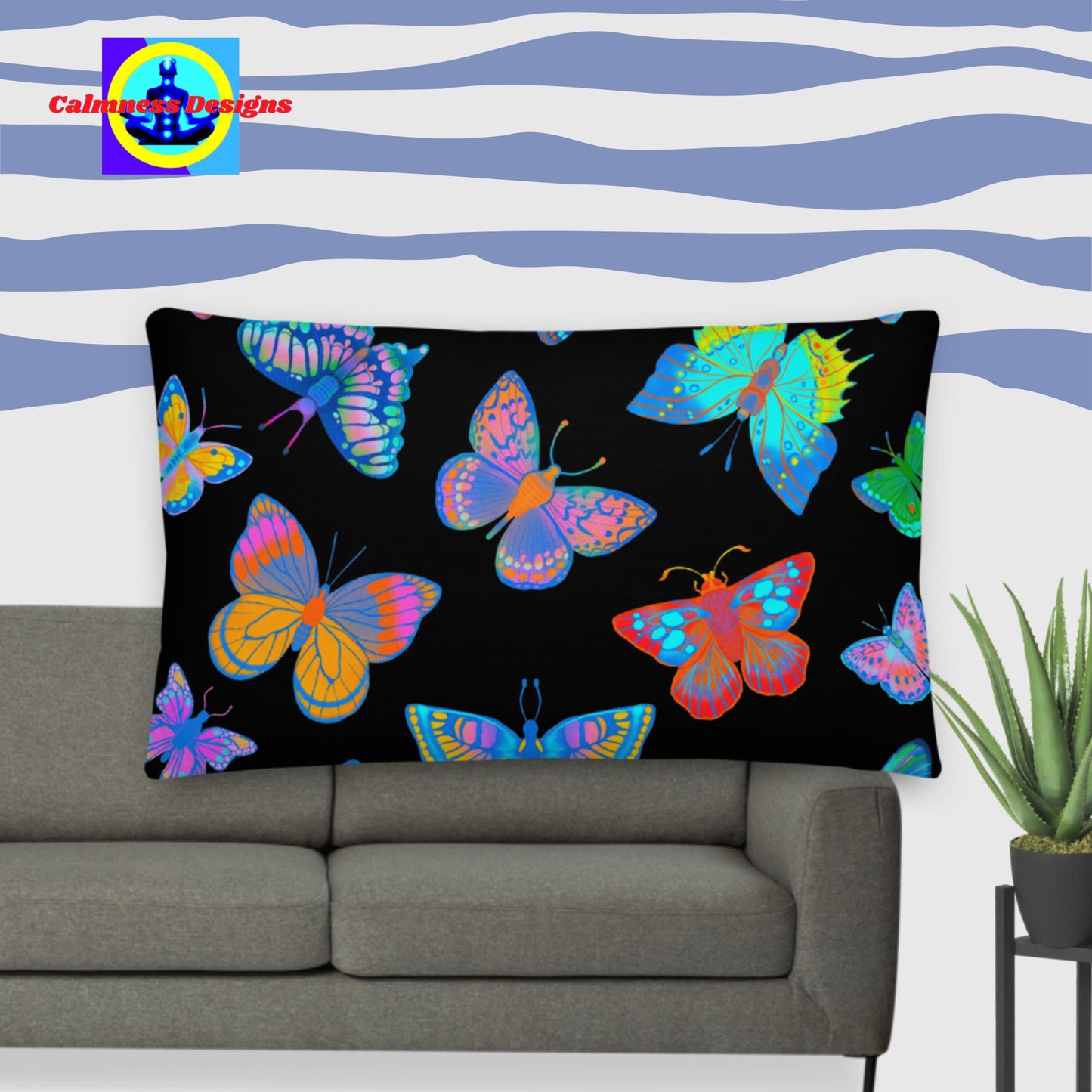 Butterflies, Designers Pattern, Premium Pillow