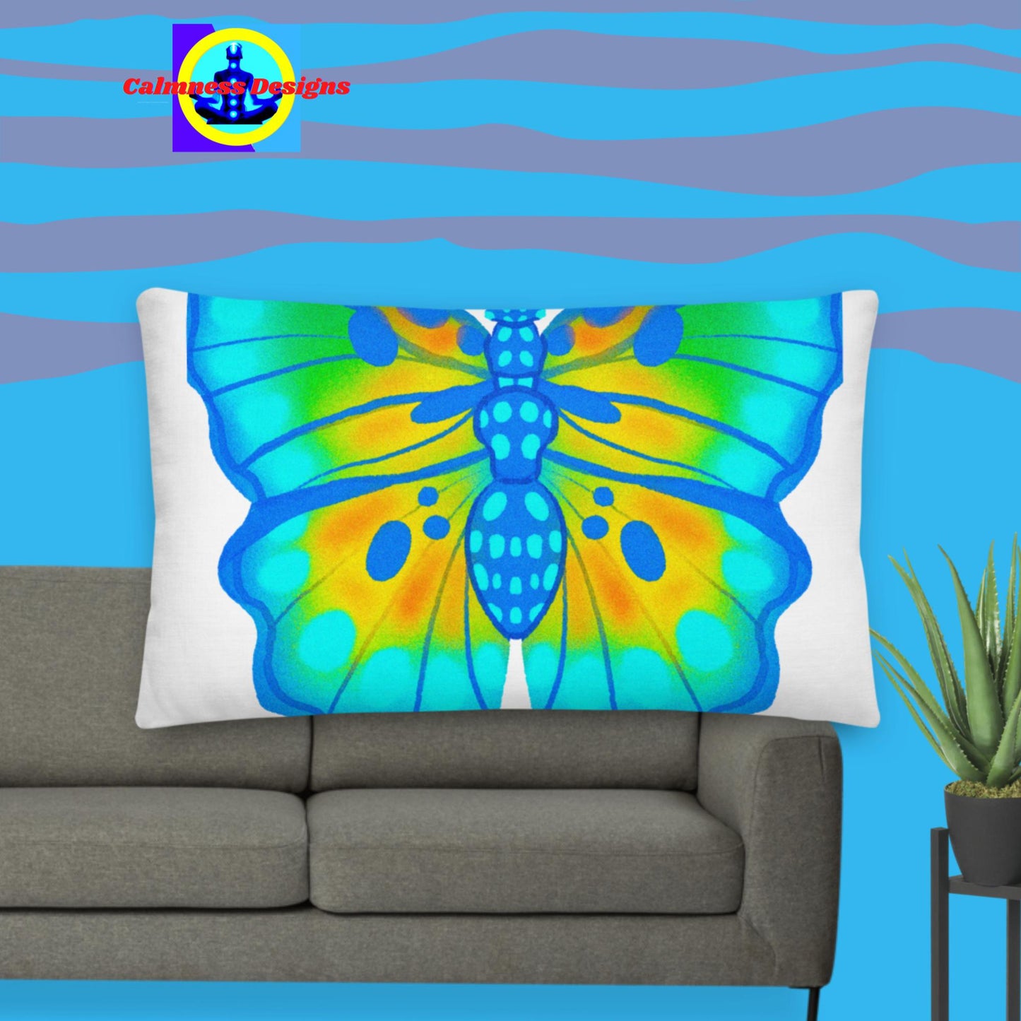 Sulphur Butterfly Premium Pillow