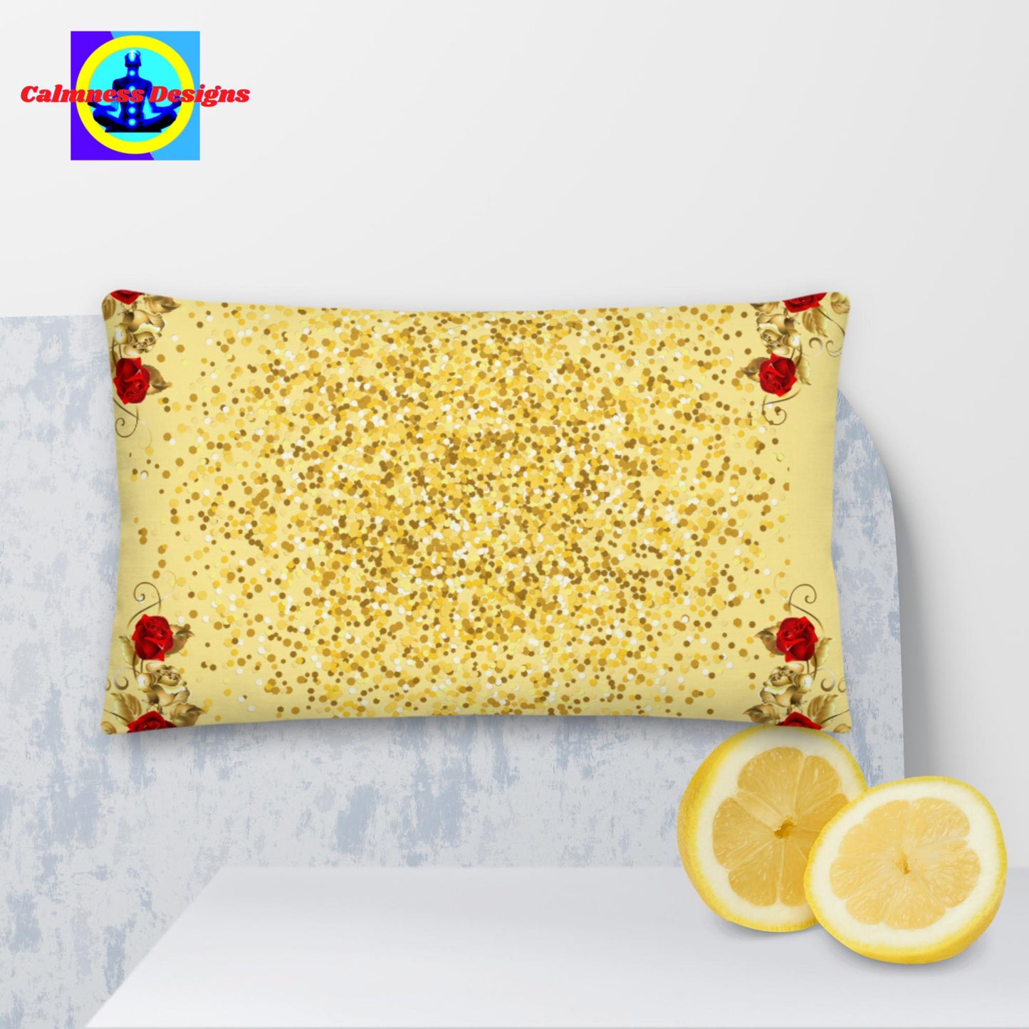 Gold-Dust, Red-Rose Gold, Premium Pillow
