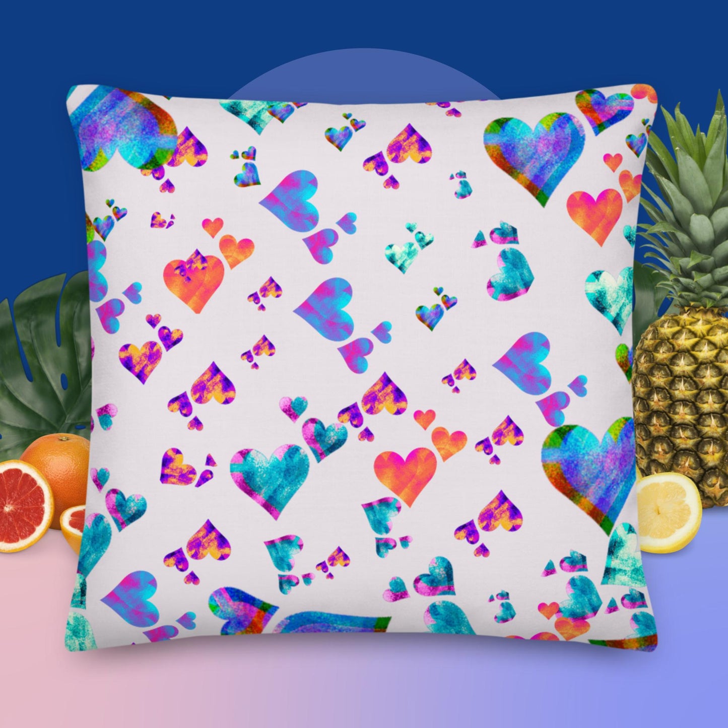 Static Hearts, Premium Pillow