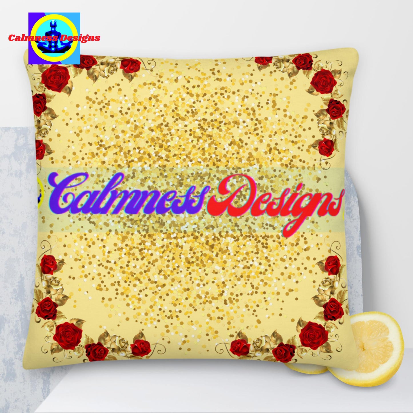 Gold-Dust, Red-Rose Gold, Premium Pillow