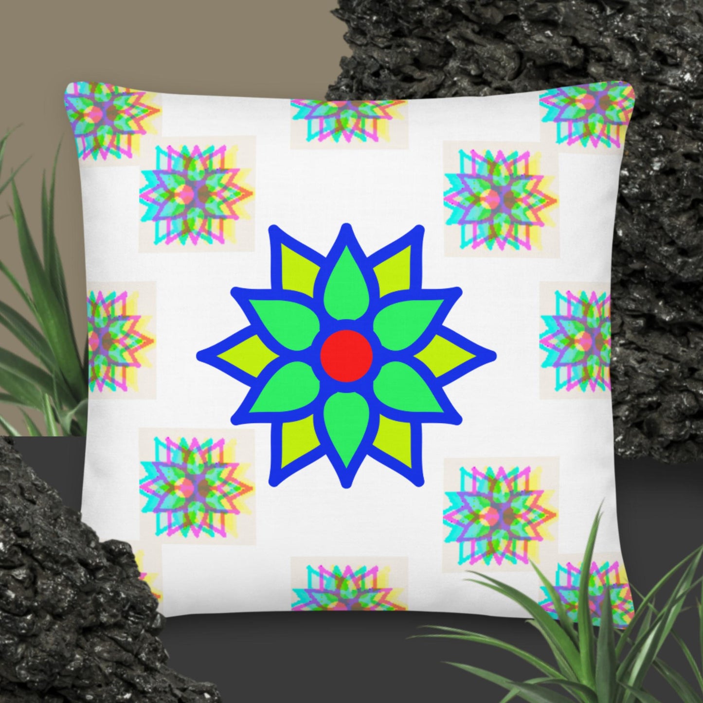 Lotus Flowers, Premium Pillow