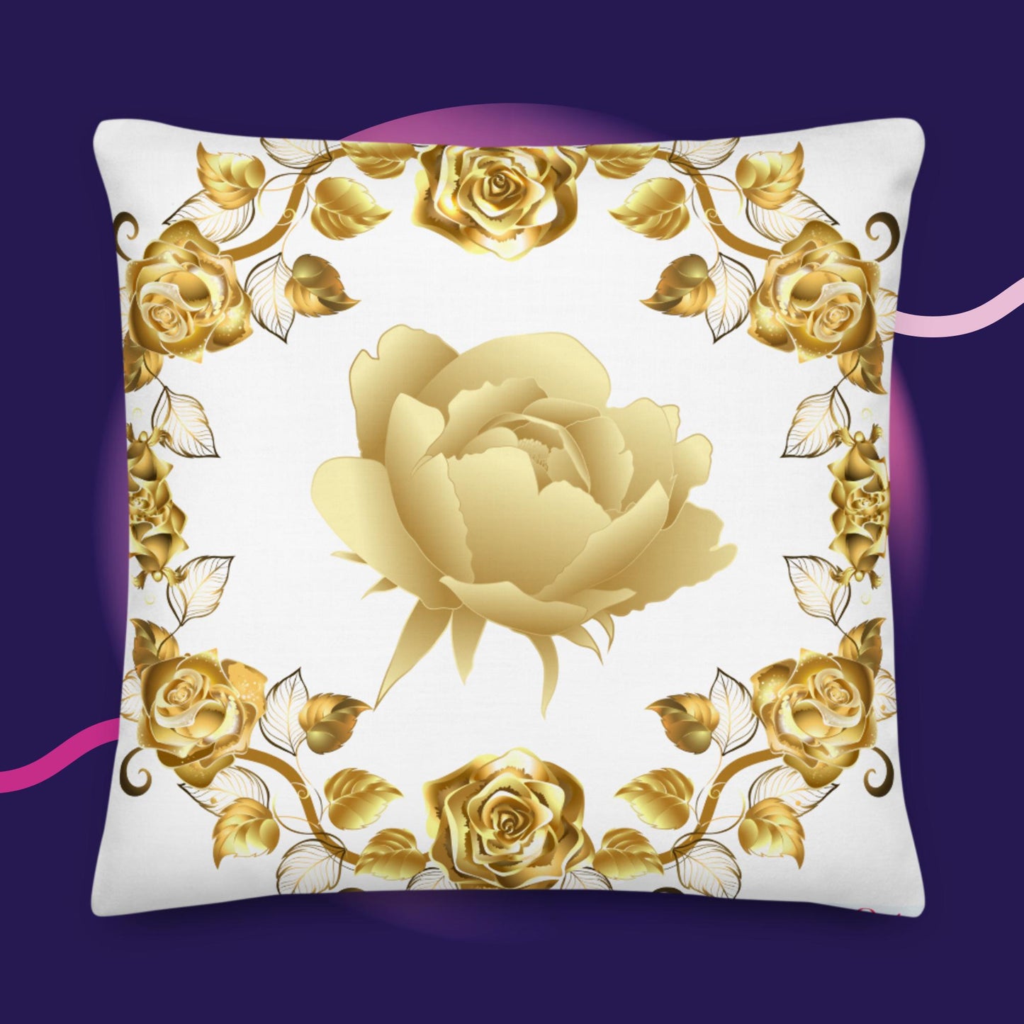 Rose Gold Designs, Premium Pillow