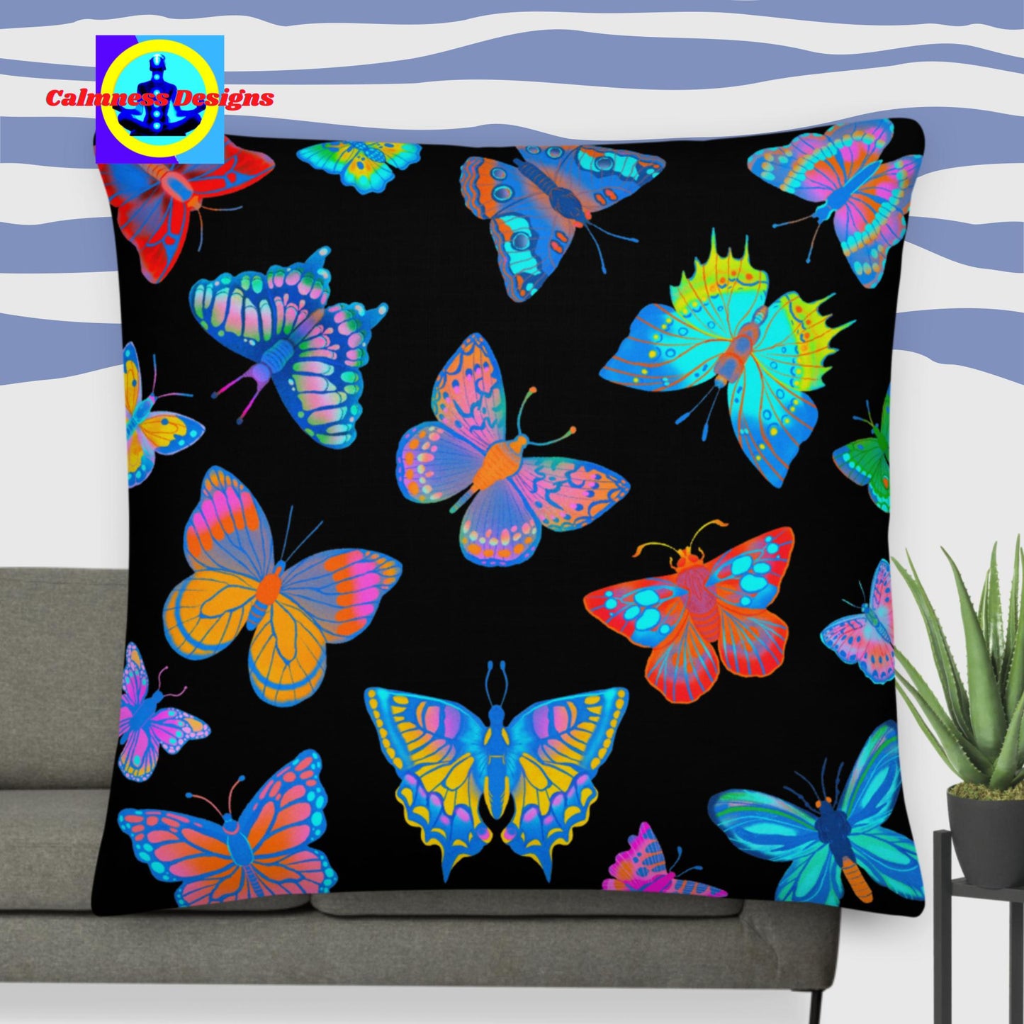 Butterflies, Designers Pattern, Premium Pillow
