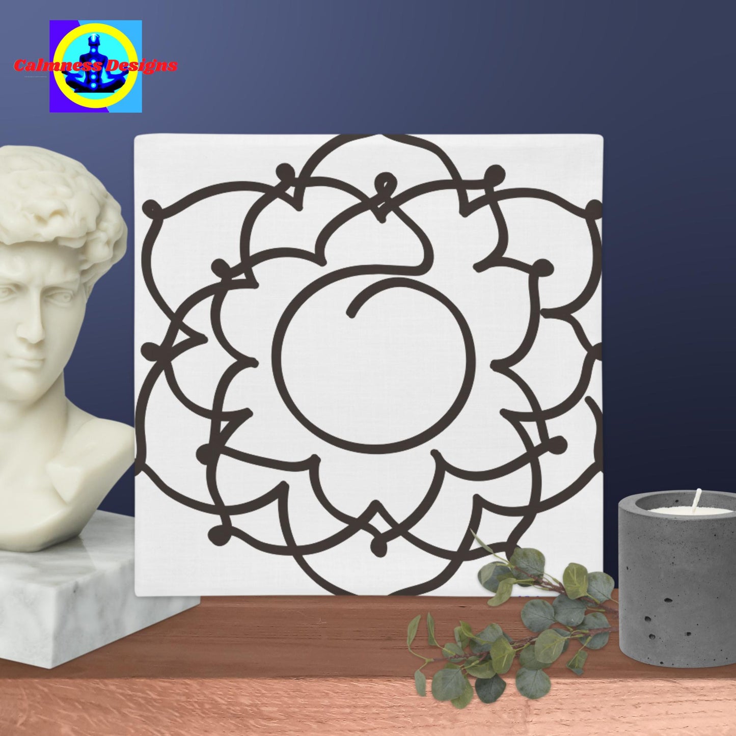 Calmness Designs, Symbol Of Quality, Premium Pillow Case