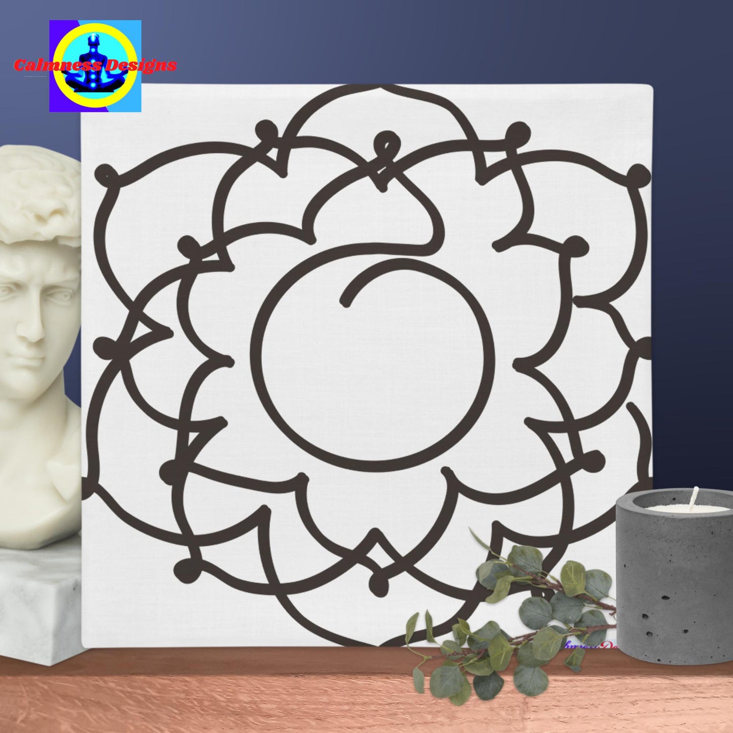 Calmness Designs, Symbol Of Quality, Premium Pillow Case