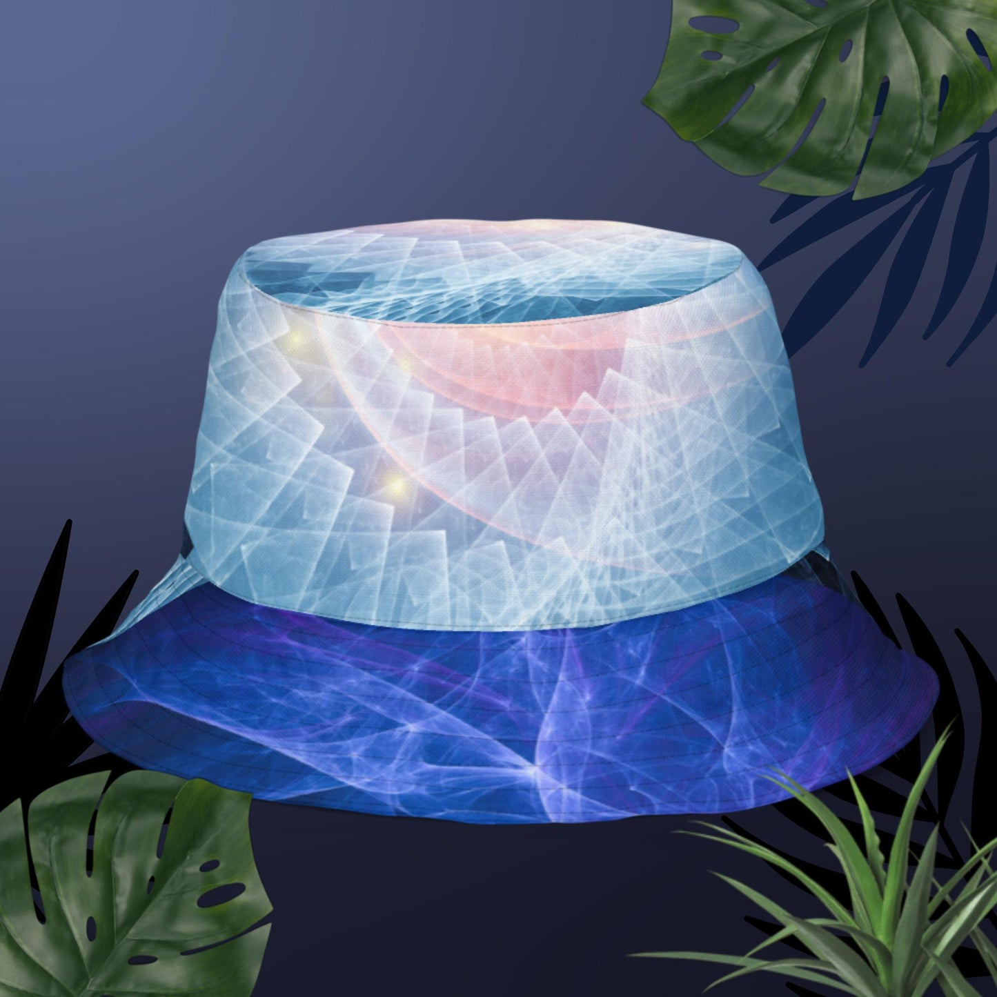 Spiral-Background, High Resolution, Reversible bucket hat