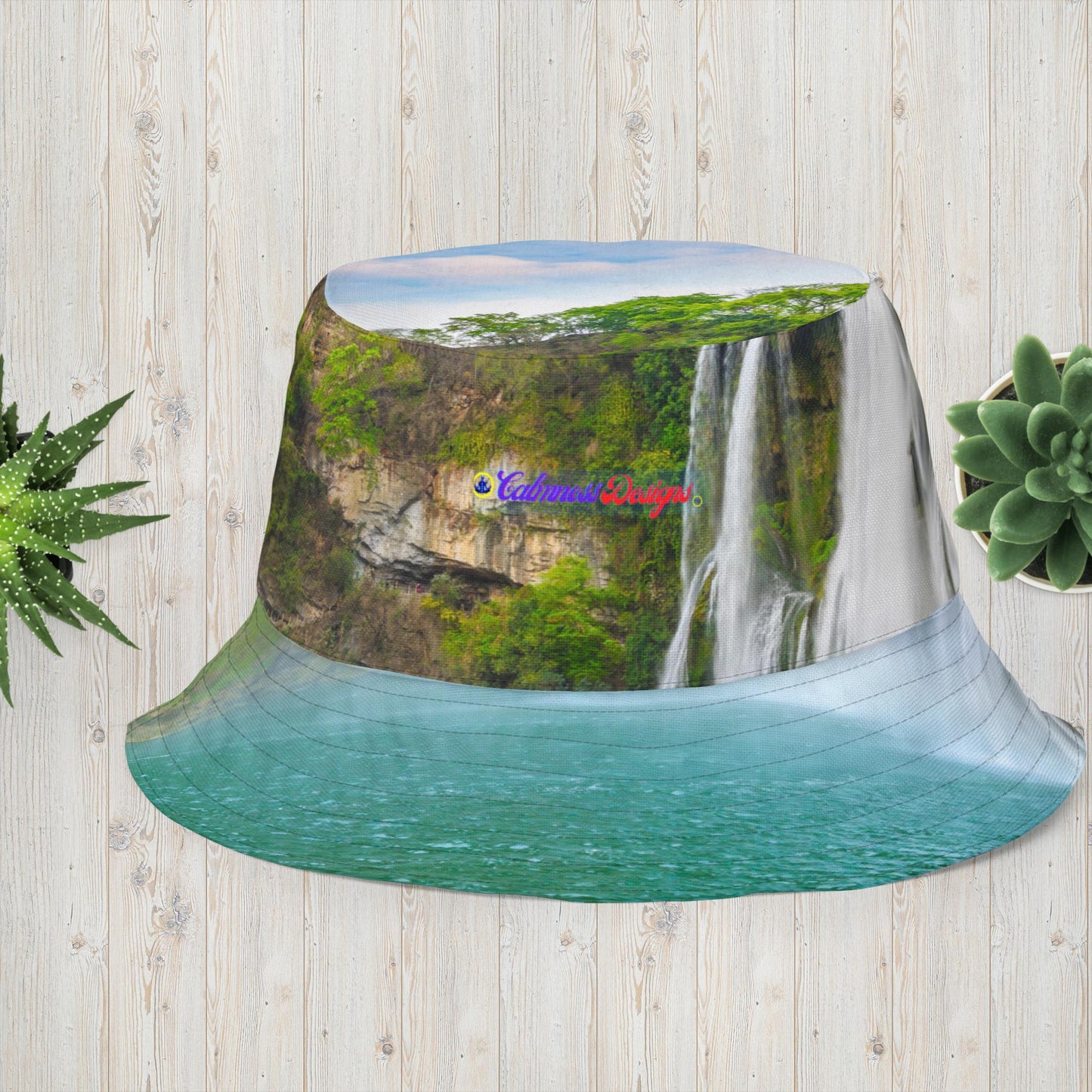 Water-fall in Iceland, Reversible bucket hat