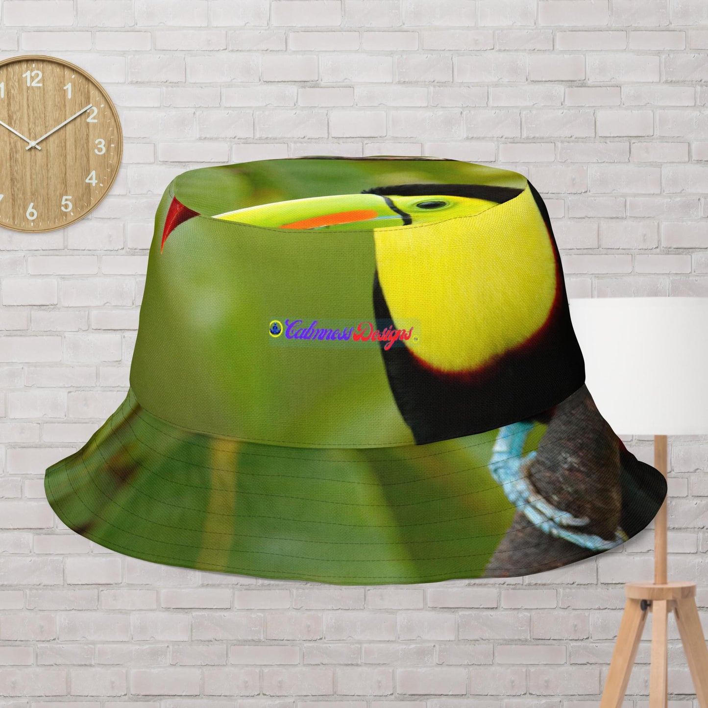 Keel-Billed Toucan, Ramphastos Sulfuratus, Bird Nature, in Central America, Reversible bucket hat