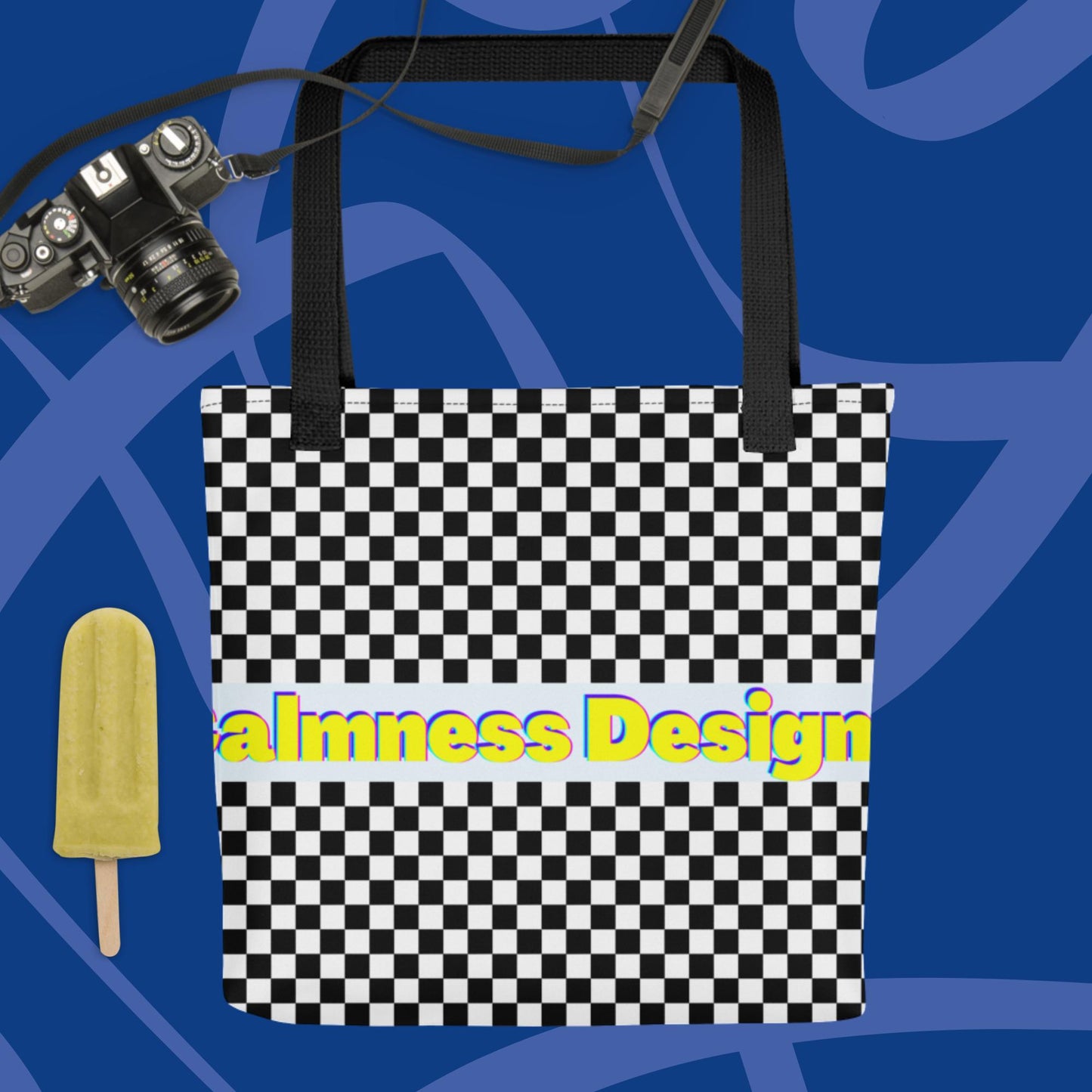 Checkered Calmness Designs, Tote bag