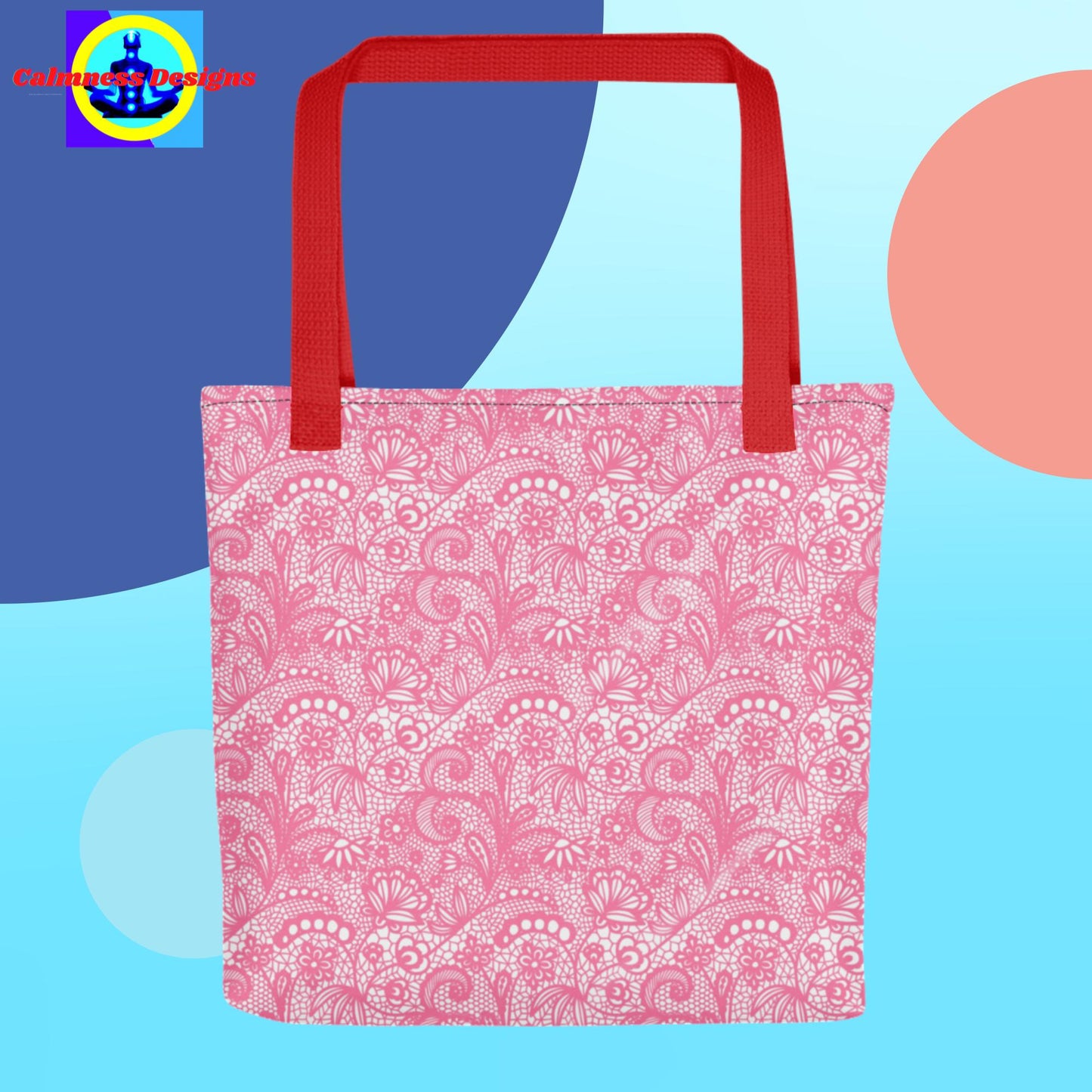 Pink Lace, Designer's Styles, Tote bag