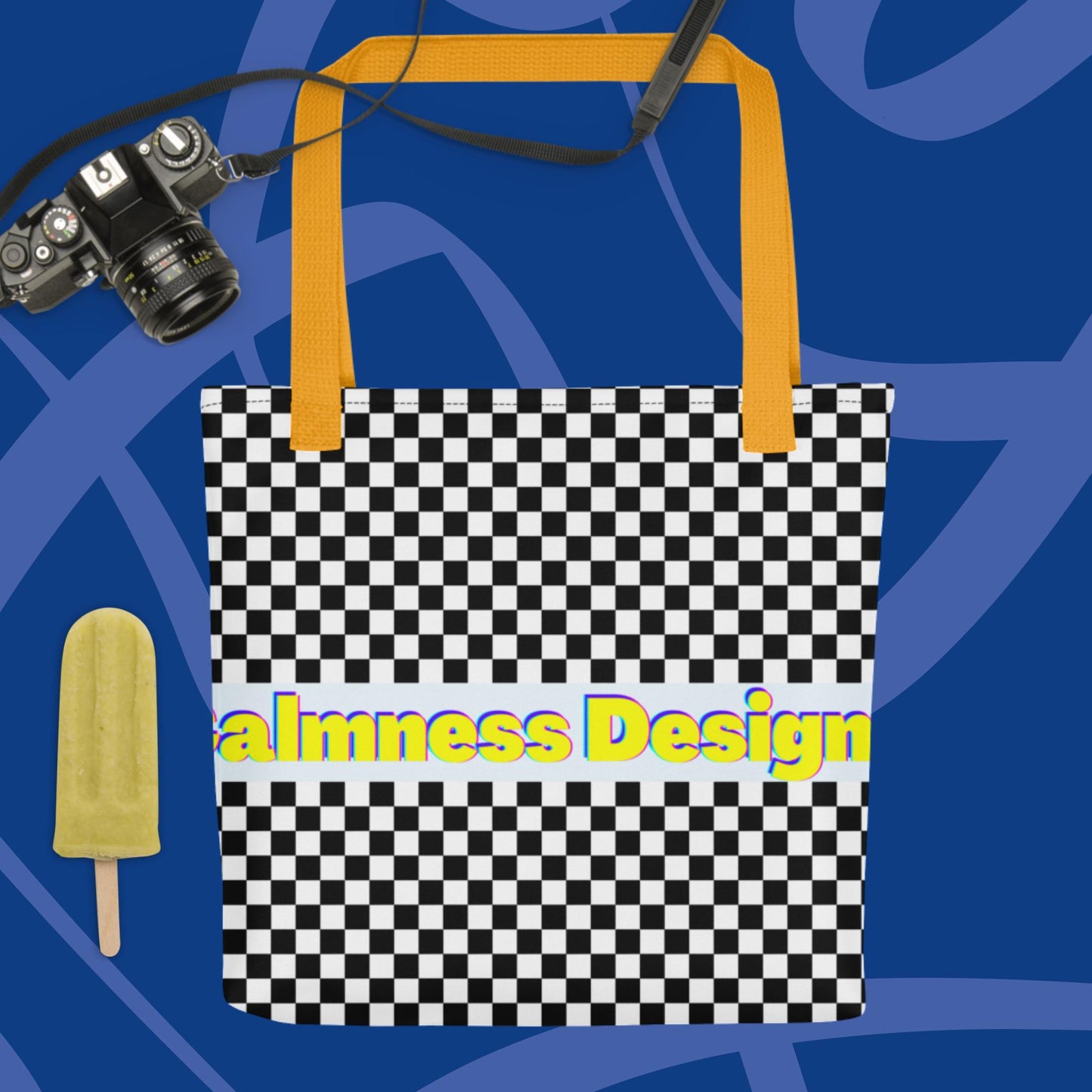 Checkered Calmness Designs, Tote bag