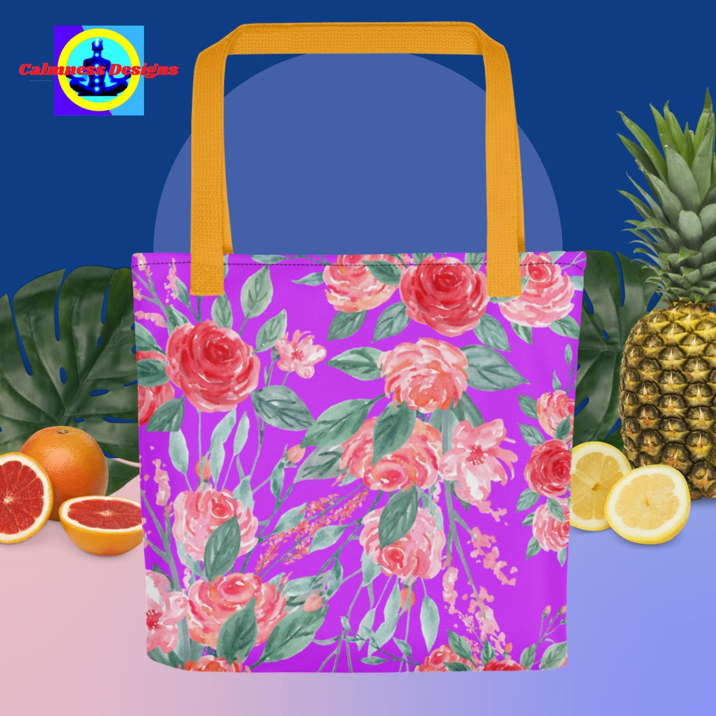 Valentines Water-Color Flowers, Tote bag