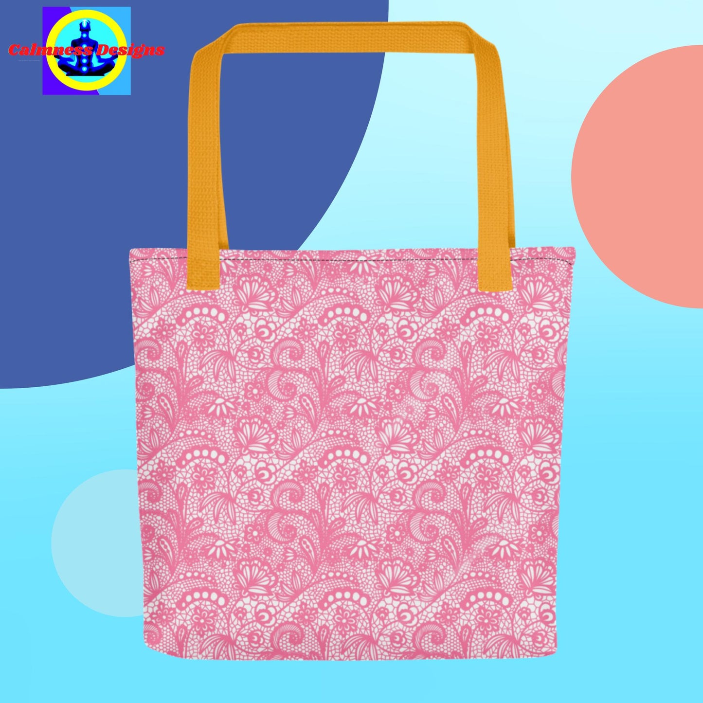 Pink Lace, Designer's Styles, Tote bag