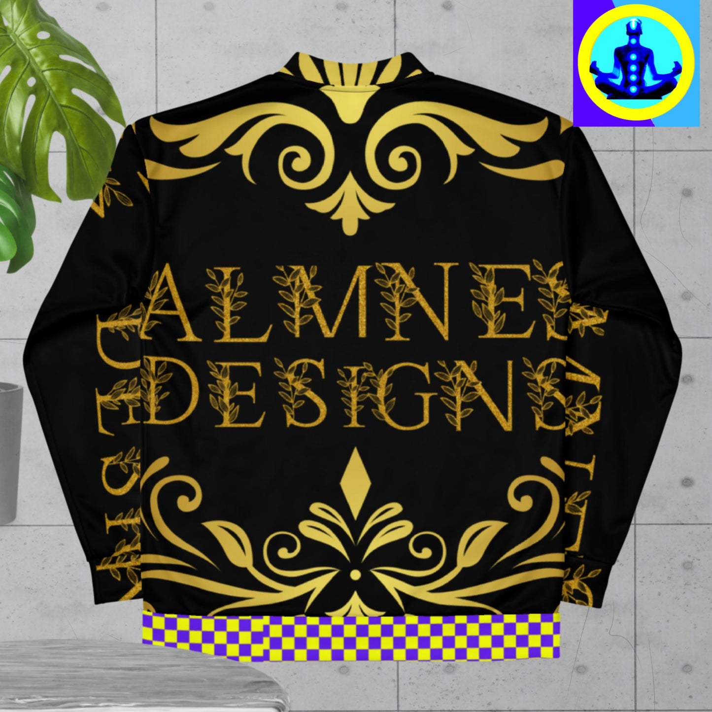 Calmness Designs Ornament Line, Unisex Bomber Jacket