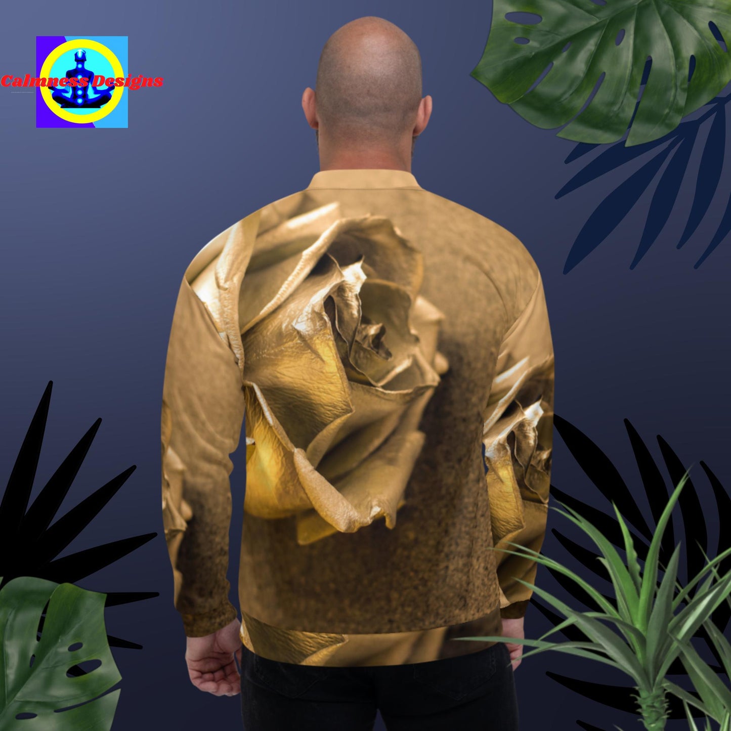 Rose Gold Roses, Unisex Bomber Jacket