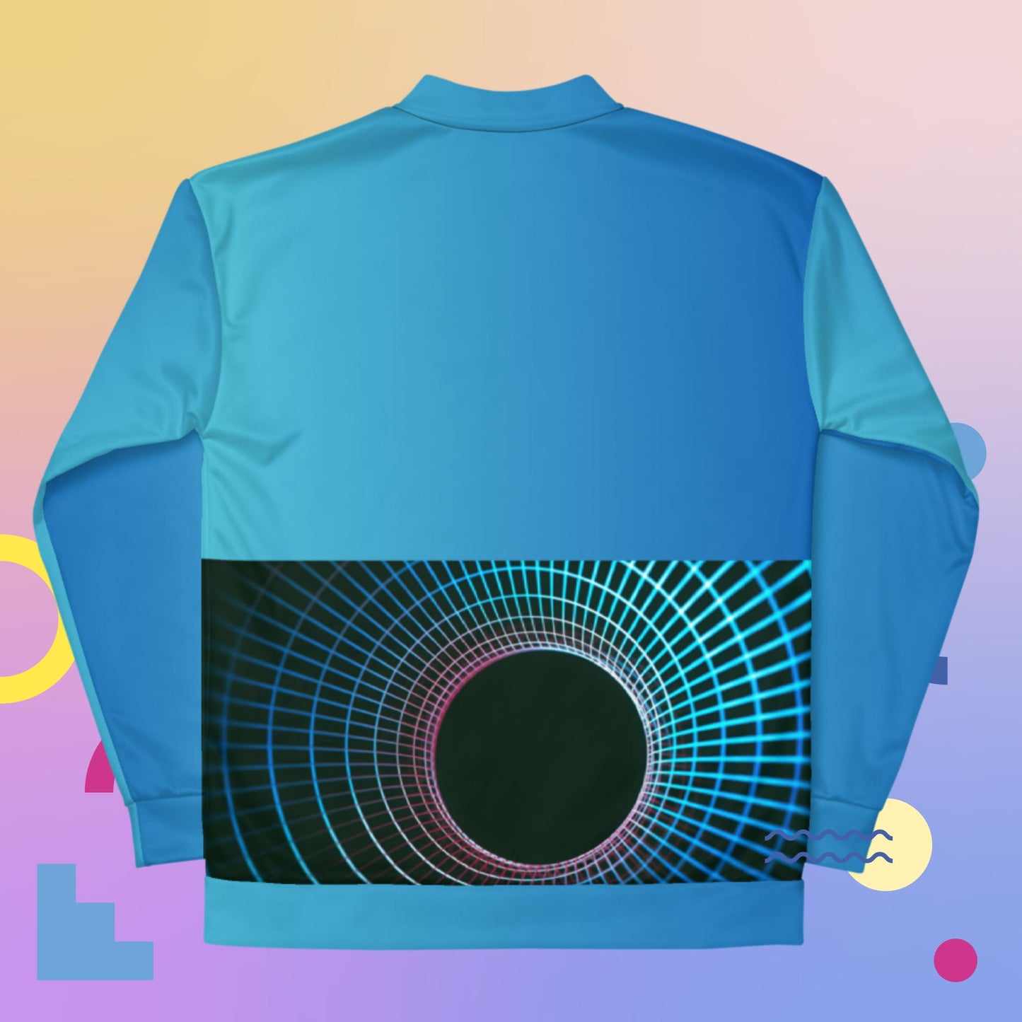 3D Blockchain Technology, Women's Bomber Jacket