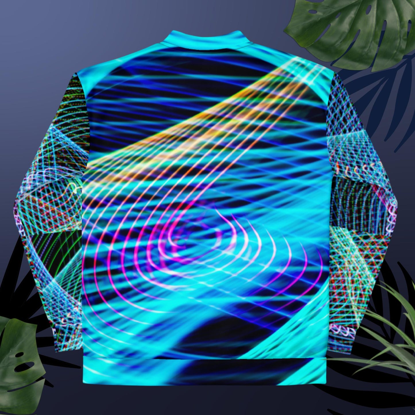 men Abstract Freezelight Curves, Bomber Jacket