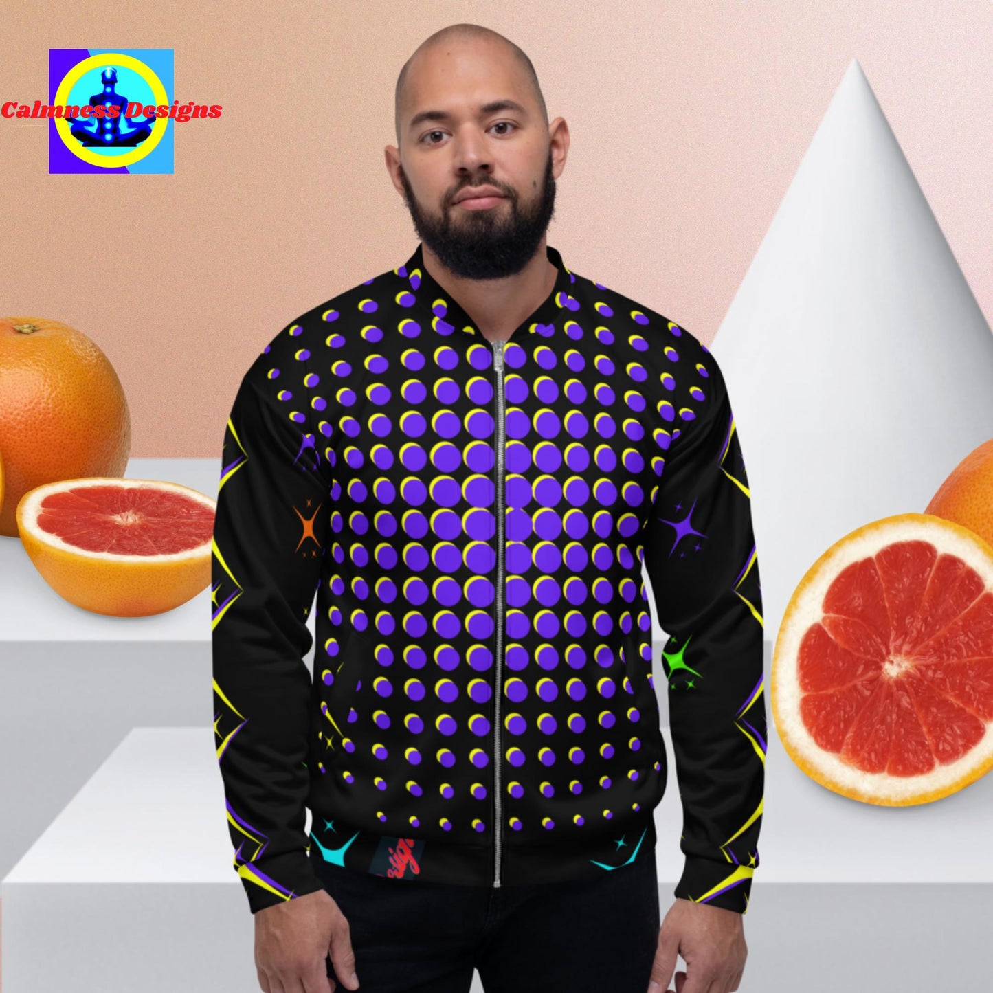 Diamond Stars Designer Unisex Bomber Jacket