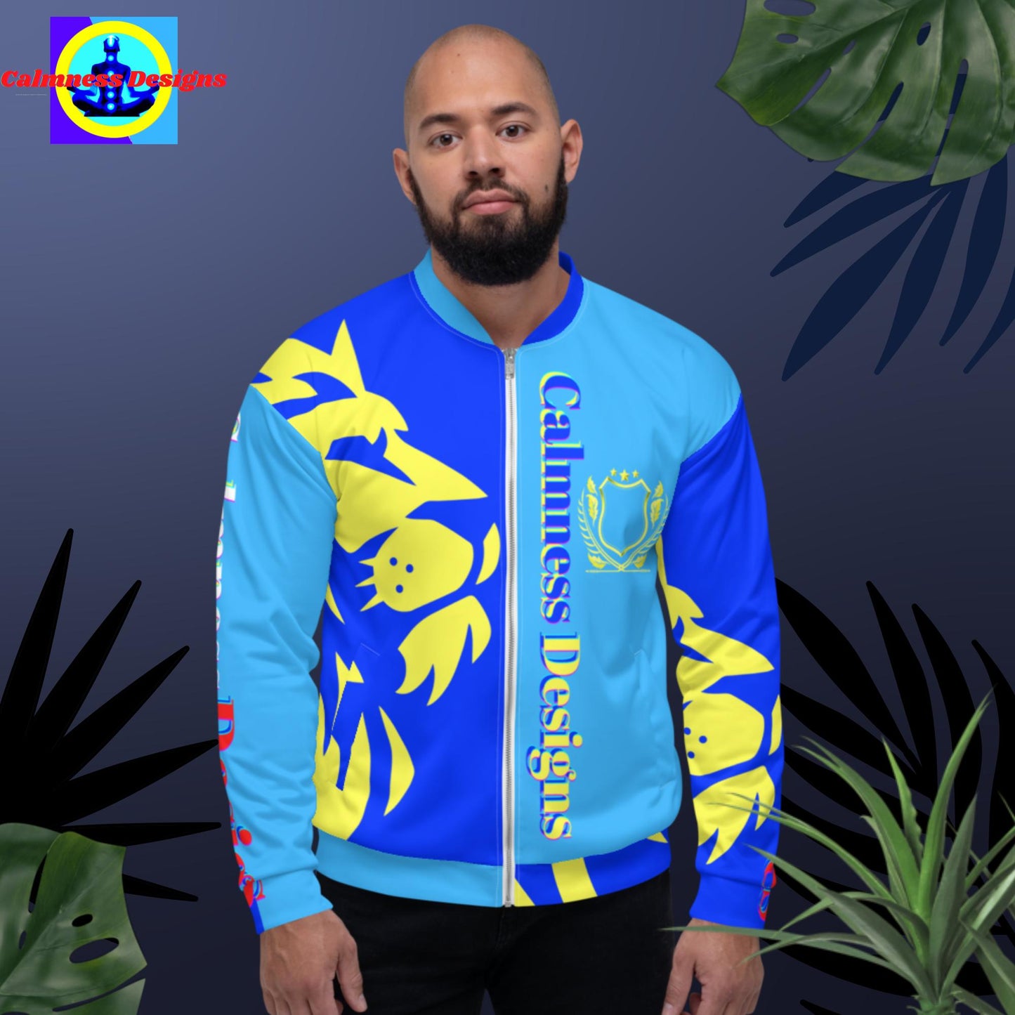Lion Head, Coats of Arms, Calmness Designs, Unisex Bomber Jacket