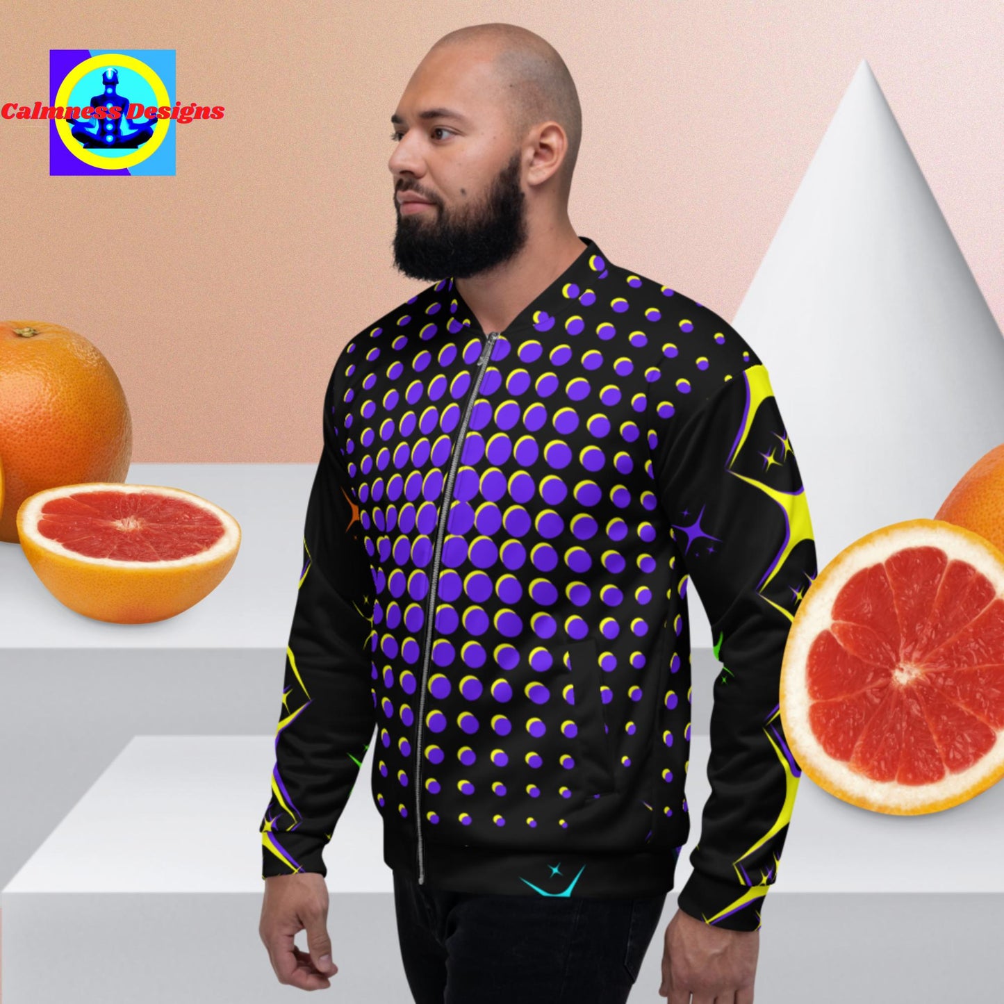 Diamond Stars Designer Unisex Bomber Jacket