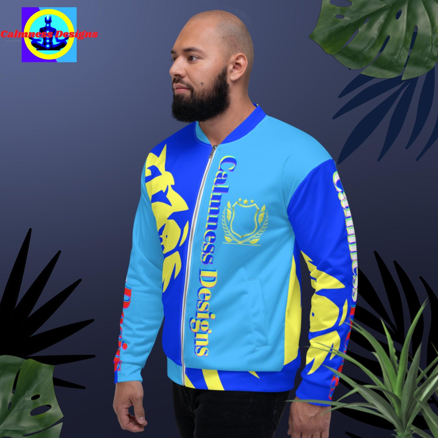 Lion Head, Coats of Arms, Calmness Designs, Unisex Bomber Jacket