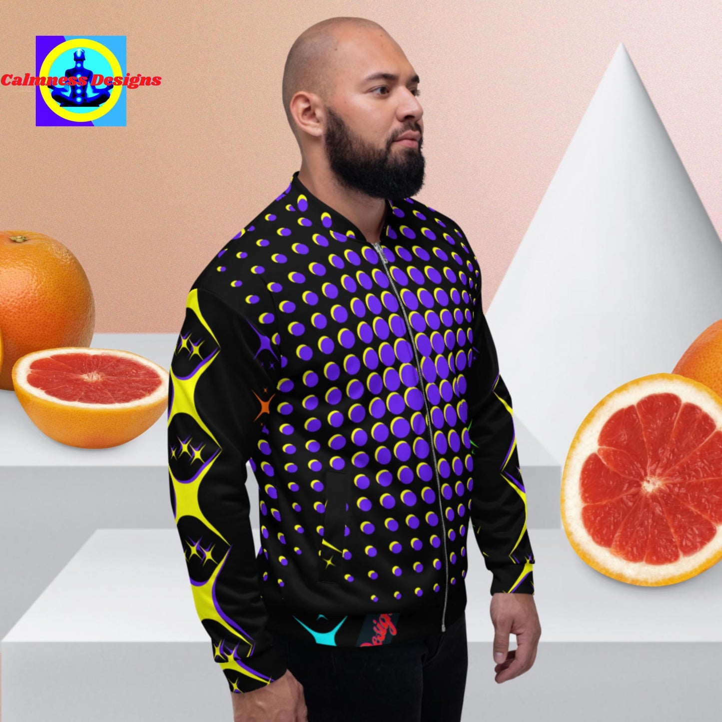 Diamond Stars Designer Unisex Bomber Jacket