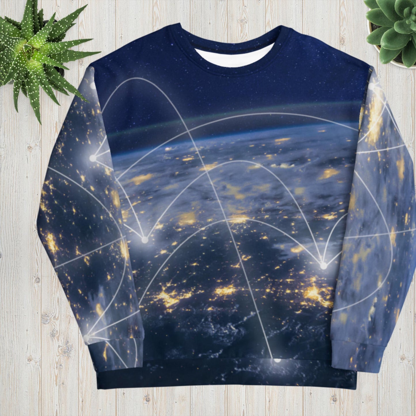 Globol Network Around Earth, Information Technology, Unisex Sweatshirt