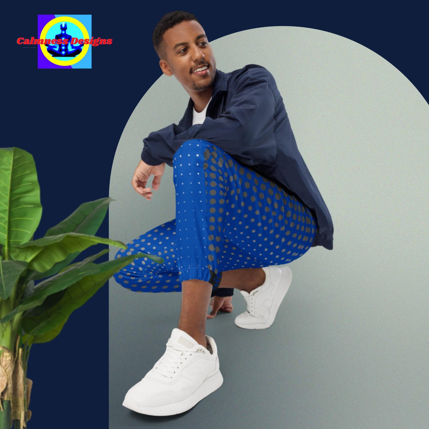 Designer Dotted Designs track pants