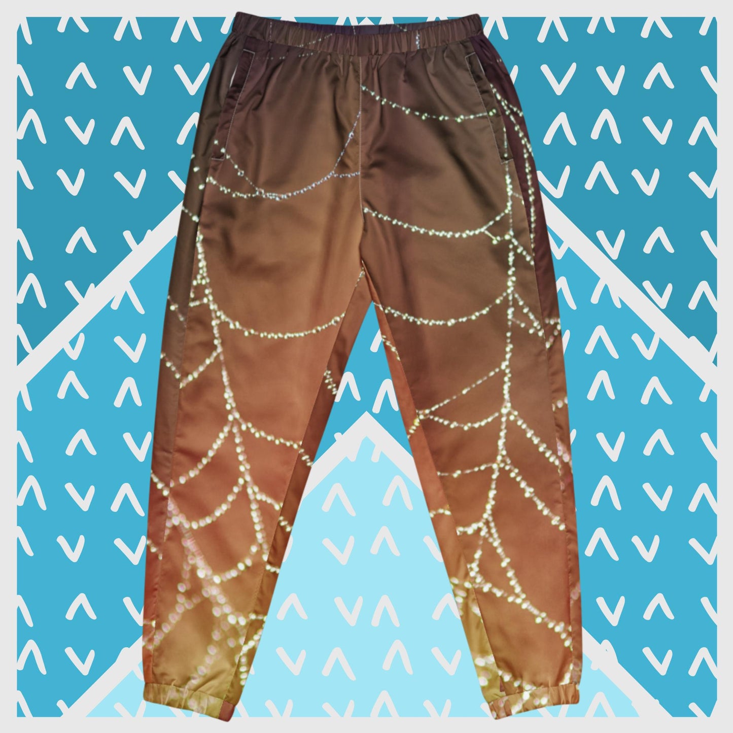 Men Morning Dew on Spider Web, track pants
