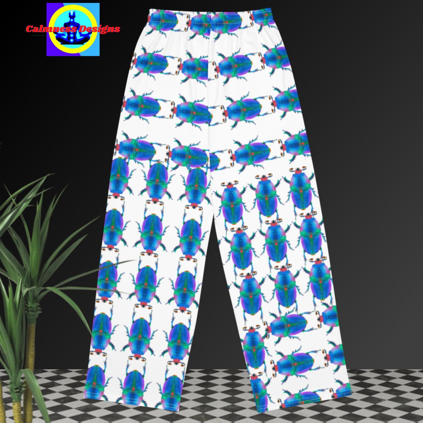 Mountain Pine Beetle, All-over print unisex wide-leg pants