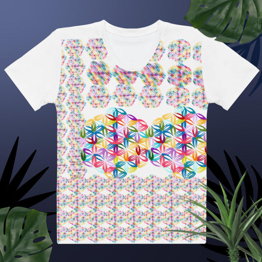 Flower of Life Pattern Illustration,   Women's T-shirt