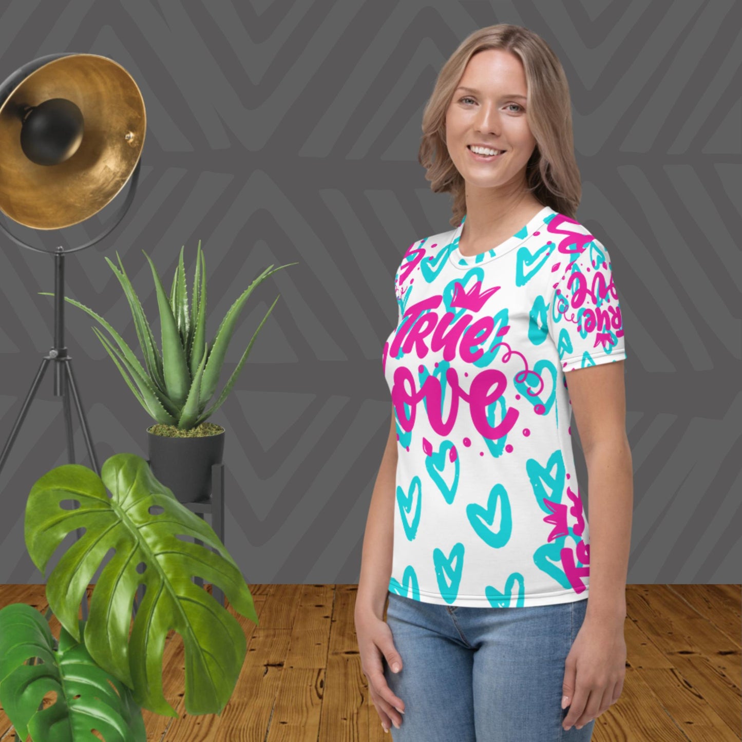 True Love, Hearts, Women's T-shirt